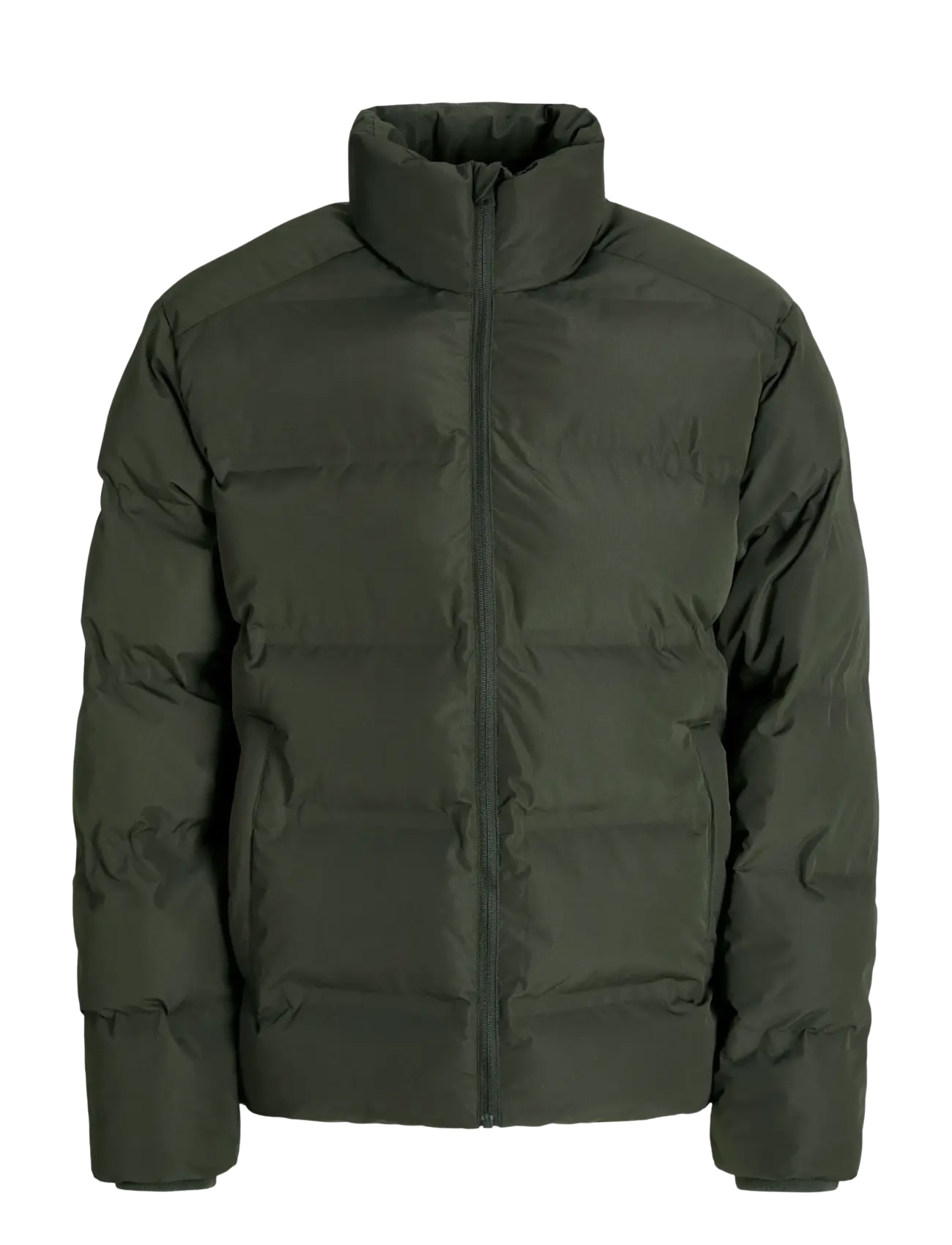 JACK & JONES Jjesoho Puffer Collar Sn Khaki - M - Herren