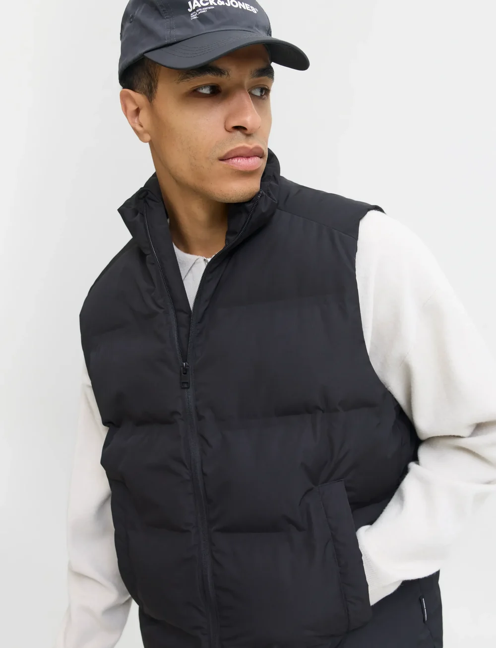 Jack & Jones - JJESOHO BODYWARMER COLLAR SN - västar - black - 5