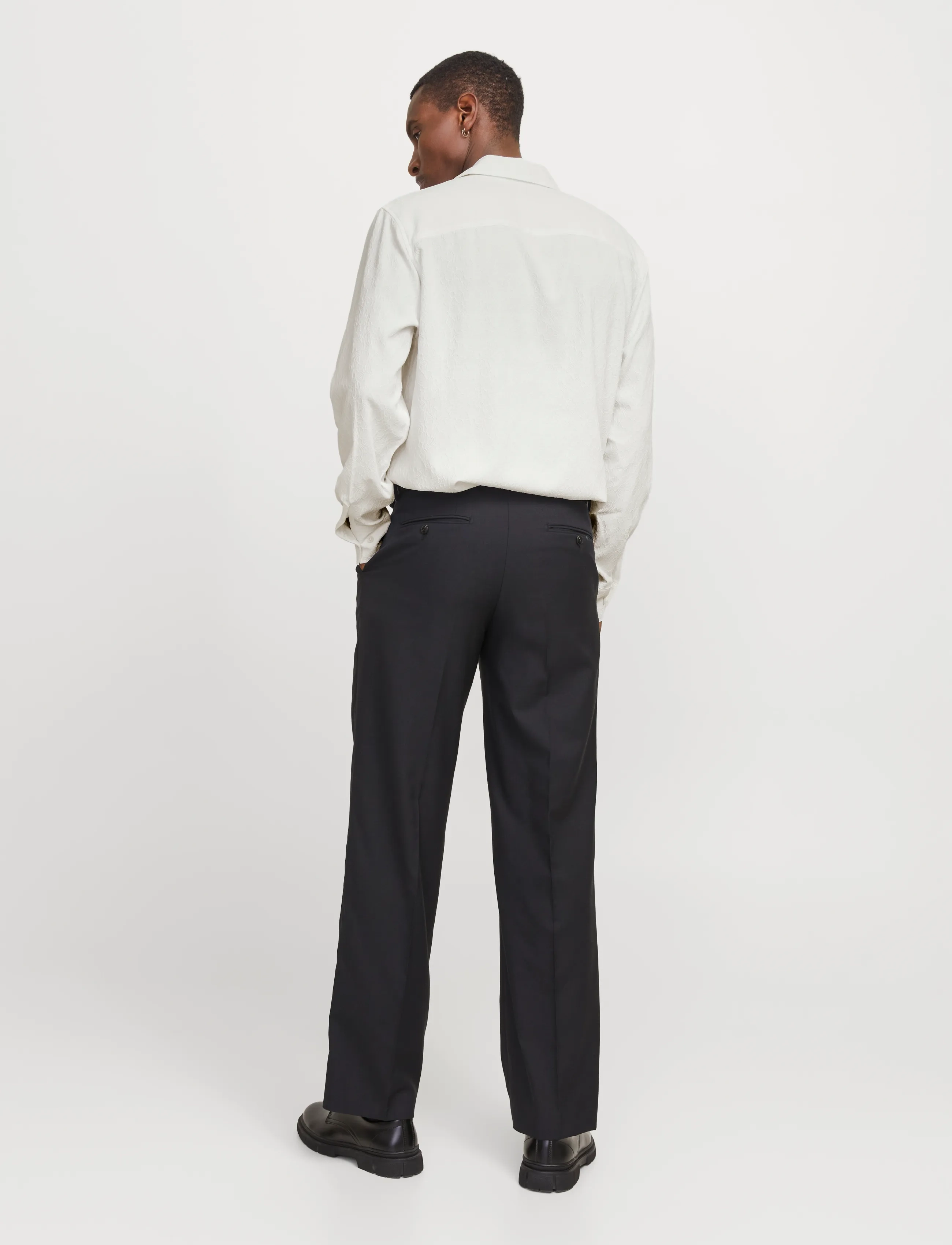 Jack & Jones - JPRBLATREND JACQUARD L/S SHIRT STYD AW24 - casual skjorter - white - 2