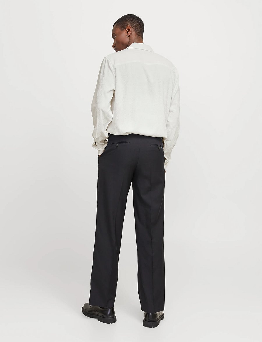 Jack & Jones - JPRBLATREND JACQUARD L/S SHIRT STYD AW24 - casual skjorter - white - 2