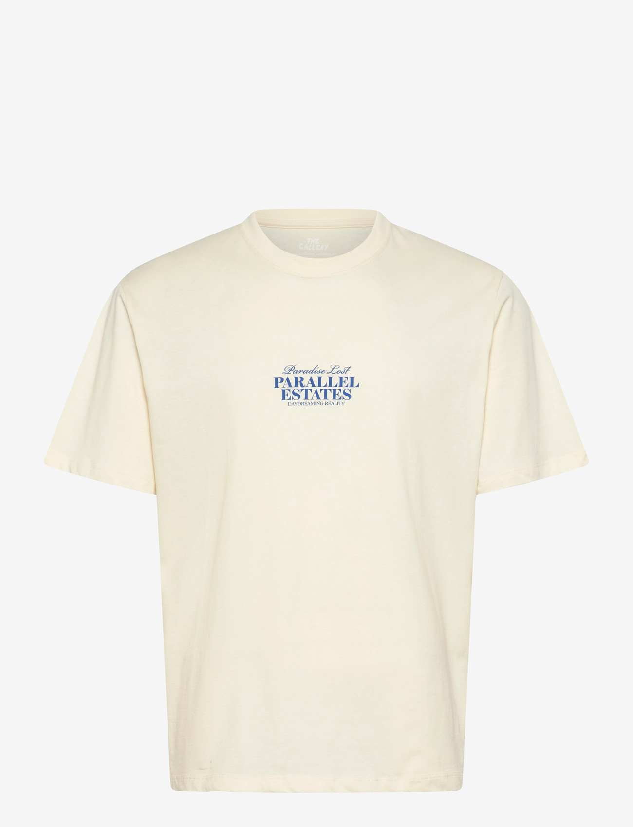 Jack & Jones - JORVALLEY TEE SS CREW NECK TG LN - kortærmede t-shirts - antique white - 0