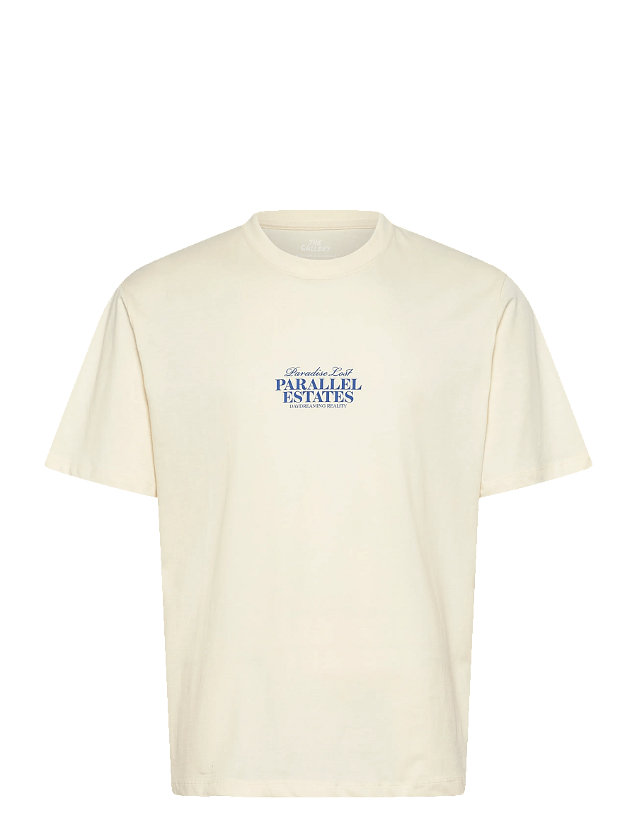 Jack & Jones - JORVALLEY TEE SS CREW NECK TG LN - lühikeste varrukatega t-särgid - antique white - 0