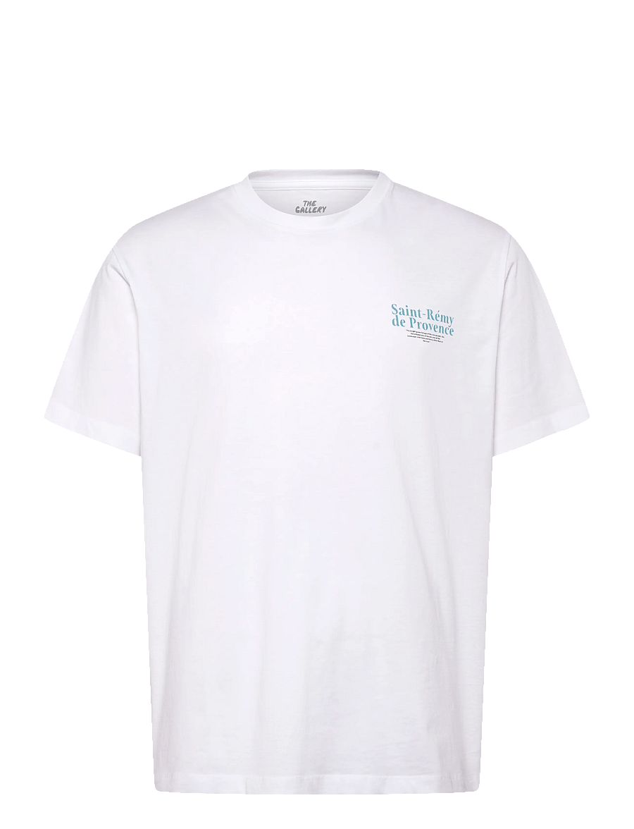 Jack & Jones - JORVALLEY TEE SS CREW NECK TG LN - kortærmede t-shirts - bright white - 0