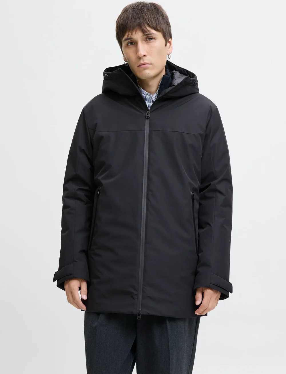 Jack & Jones - JJBRANDON PARKA - vinterjakker - black - 0