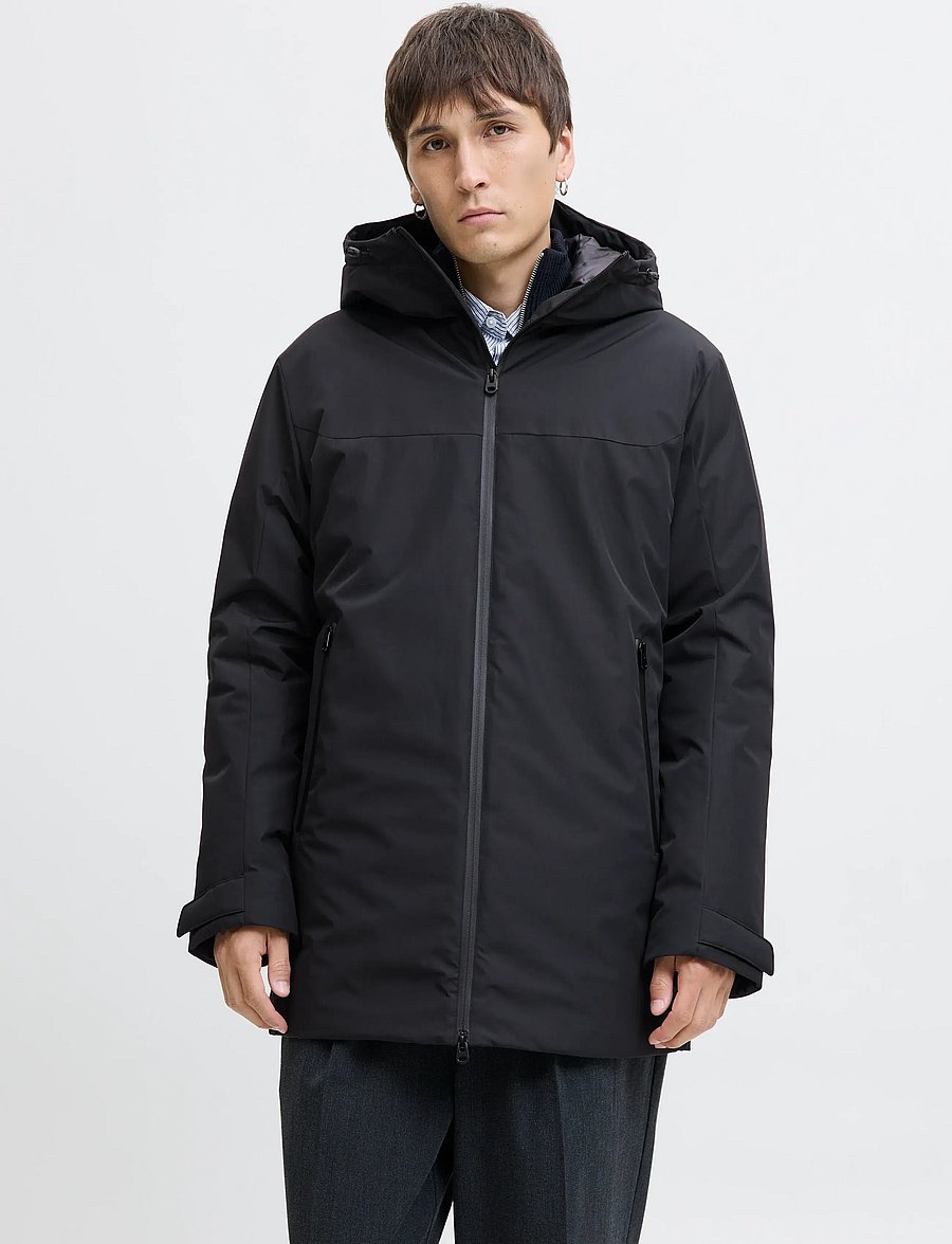 Jack & Jones - JJBRANDON PARKA - parkas - black - 0