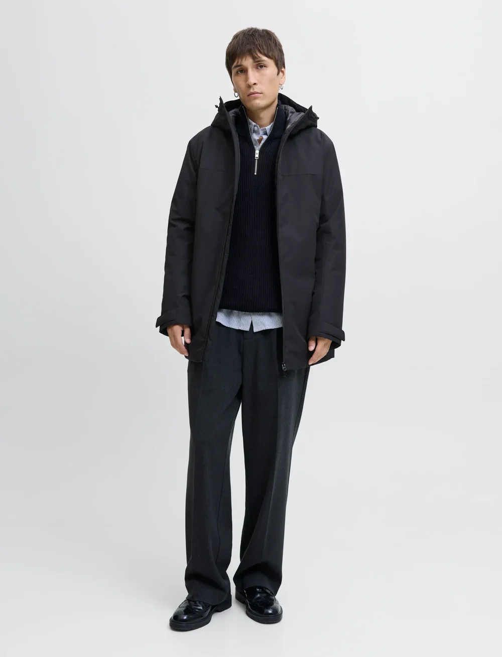 Jack & Jones - JJBRANDON PARKA - vinterjakker - black - 5