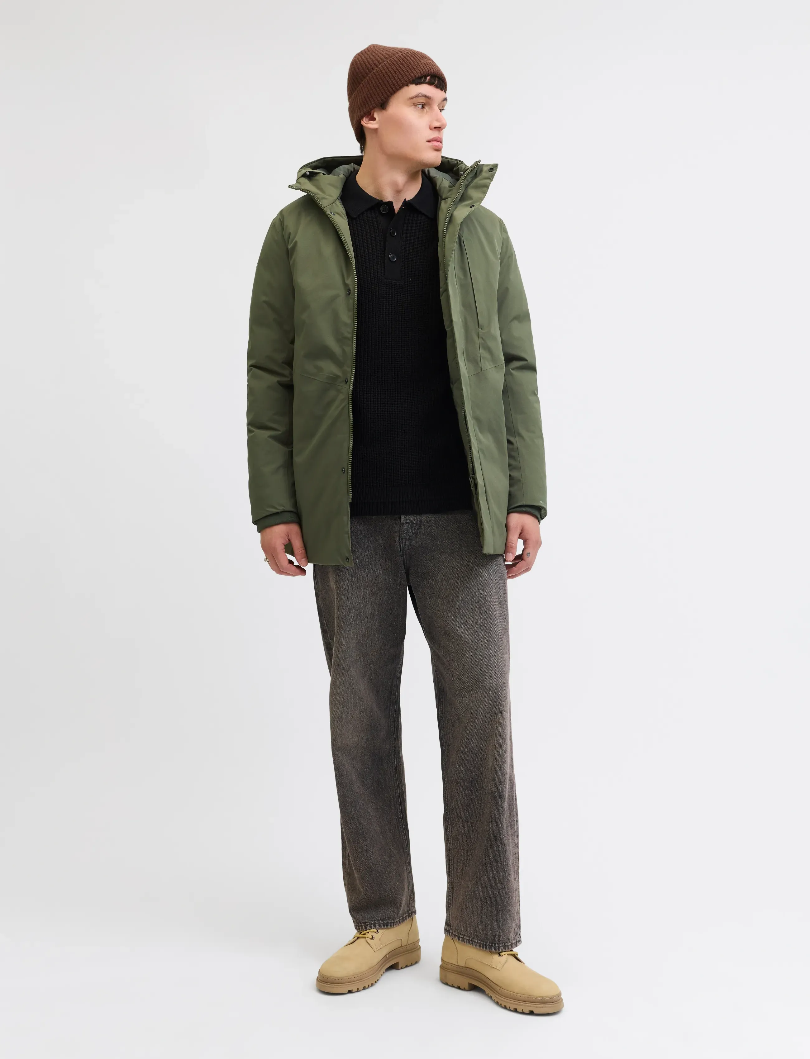 Jack & Jones - JJEKEEN PARKA AW25 SN - parkas - grape leaf - 5