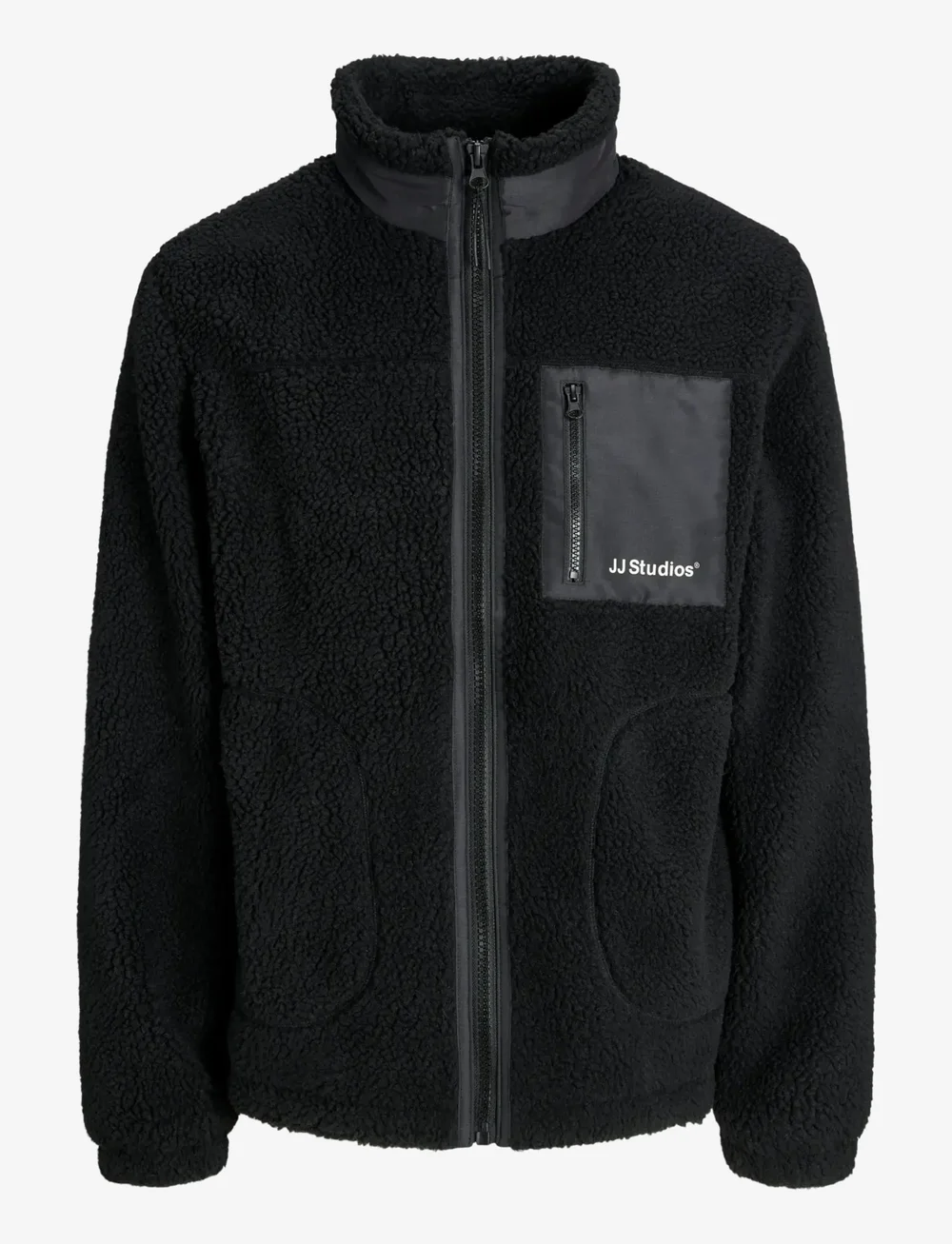 Jack & Jones - JJESOHO TEDDY JACKET NOOS - teddytröjor - black - 1