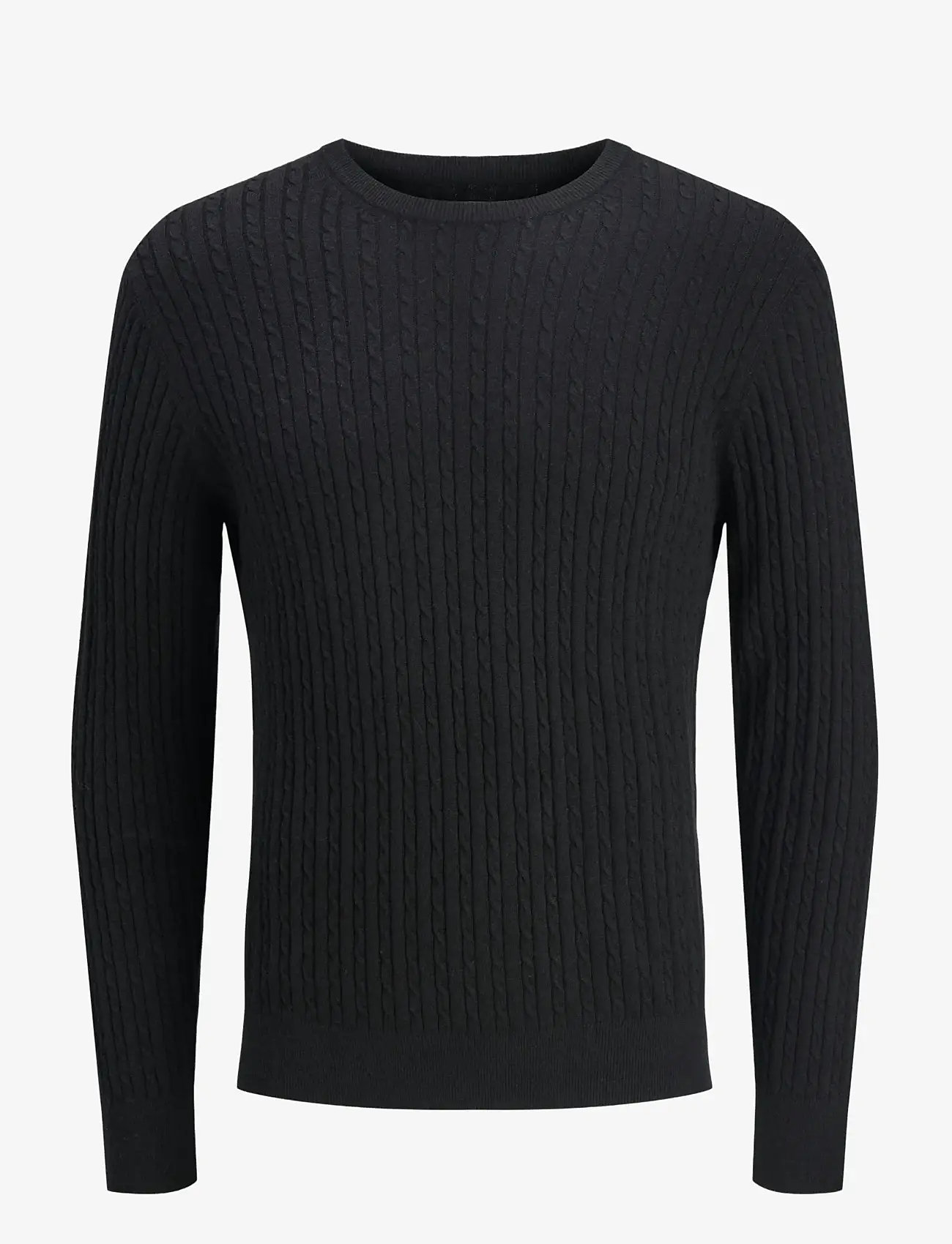 Jack & Jones - JJEEMIL KNIT CABLE CREW NECK NOOS - rundhals - black - 1