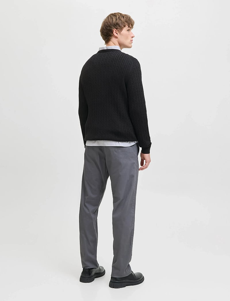Jack & Jones - JJEEMIL KNIT CABLE CREW NECK NOOS - rundhals - black - 2