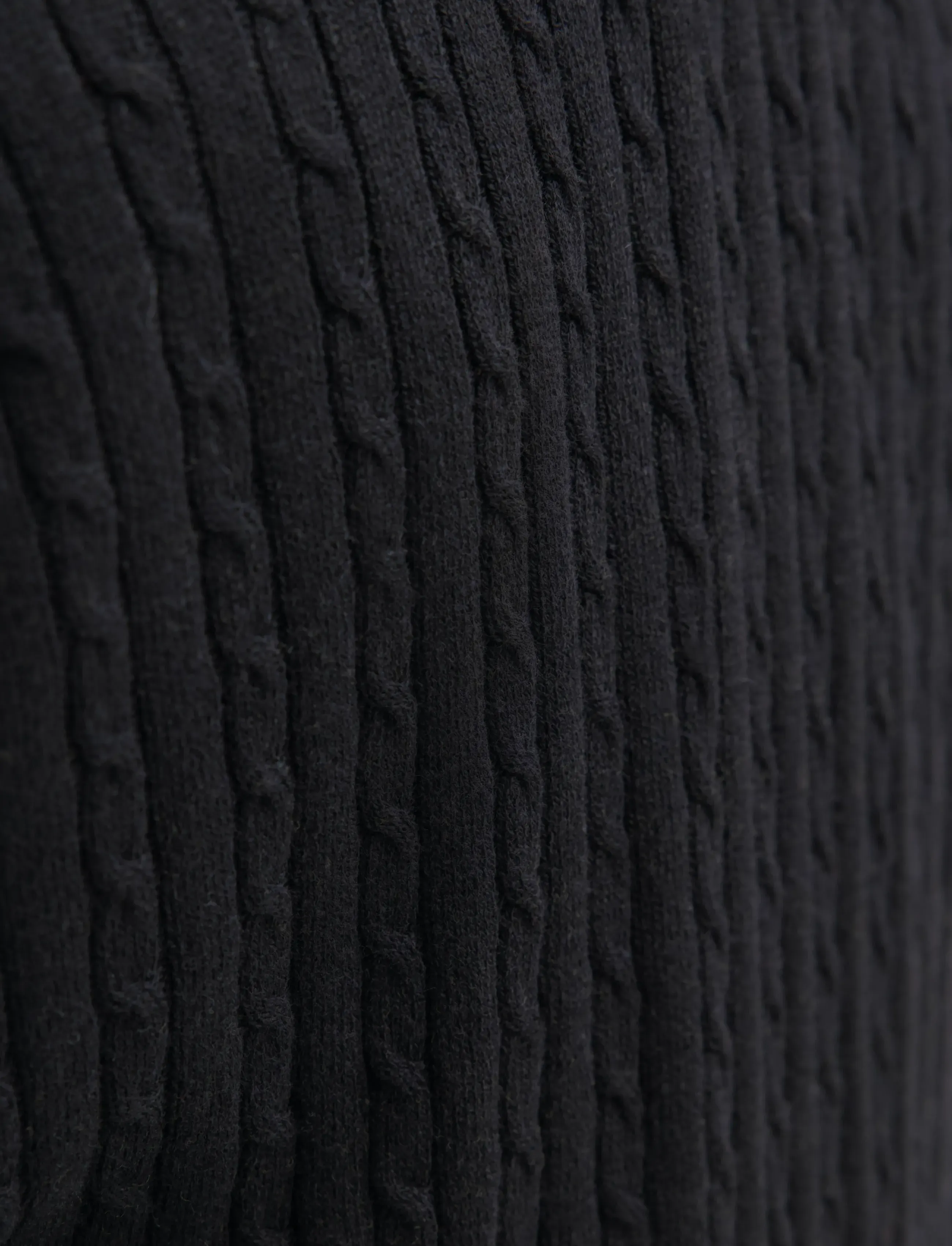 Jack & Jones - JJEEMIL KNIT CABLE CREW NECK NOOS - Ümmarguse kaelusega kudumid - black - 5