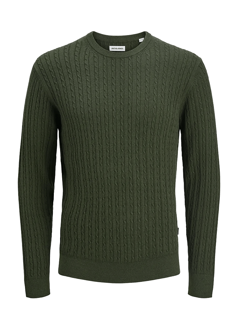 Jack & Jones - JJEEMIL KNIT CABLE CREW NECK NOOS - rund hals - duffel bag - 1