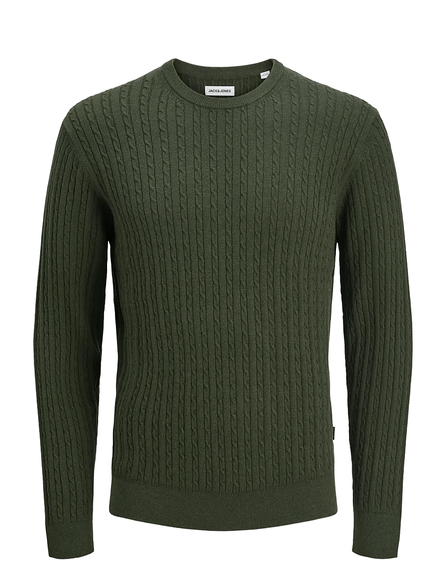 Jack & Jones - JJEEMIL KNIT CABLE CREW NECK NOOS - rundhals - duffel bag - 1