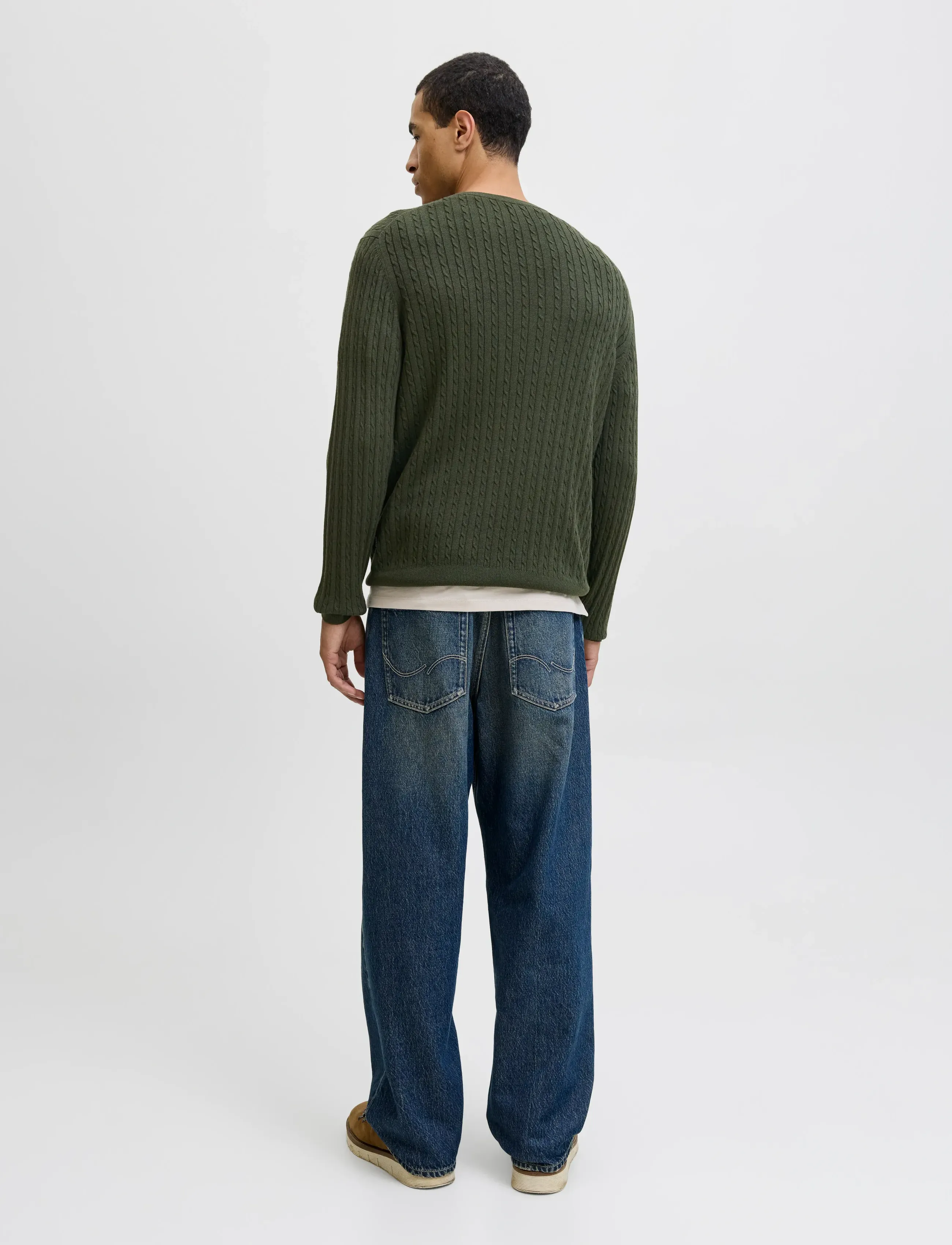 Jack & Jones - JJEEMIL KNIT CABLE CREW NECK NOOS - rundhals - duffel bag - 3