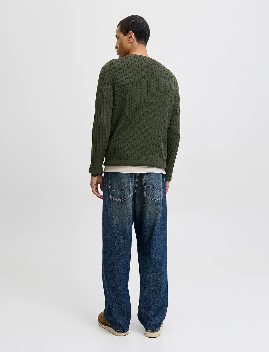 Jack & Jones - JJEEMIL KNIT CABLE CREW NECK NOOS - rundhals - duffel bag - 3