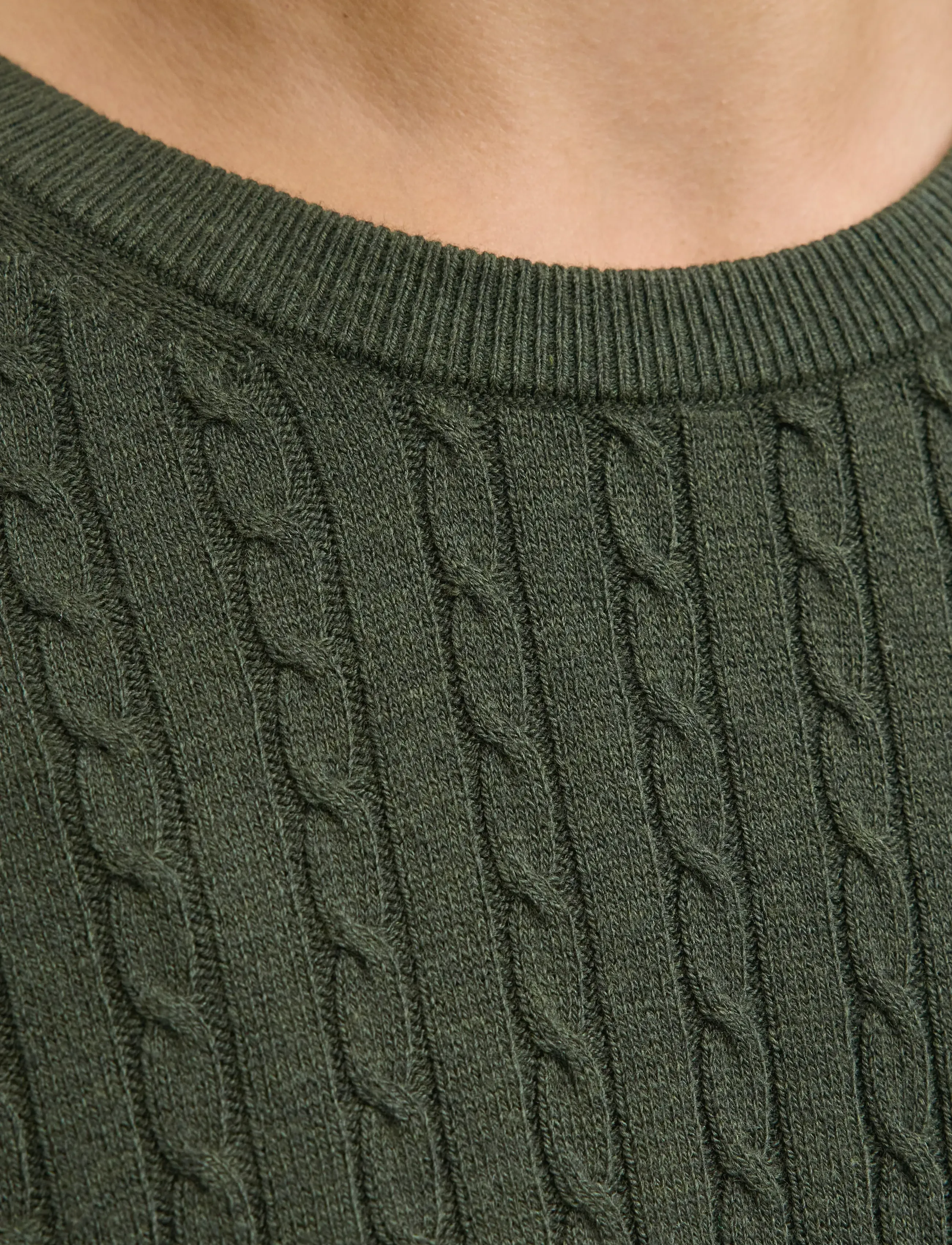 Jack & Jones - JJEEMIL KNIT CABLE CREW NECK NOOS - rundhals - duffel bag - 5