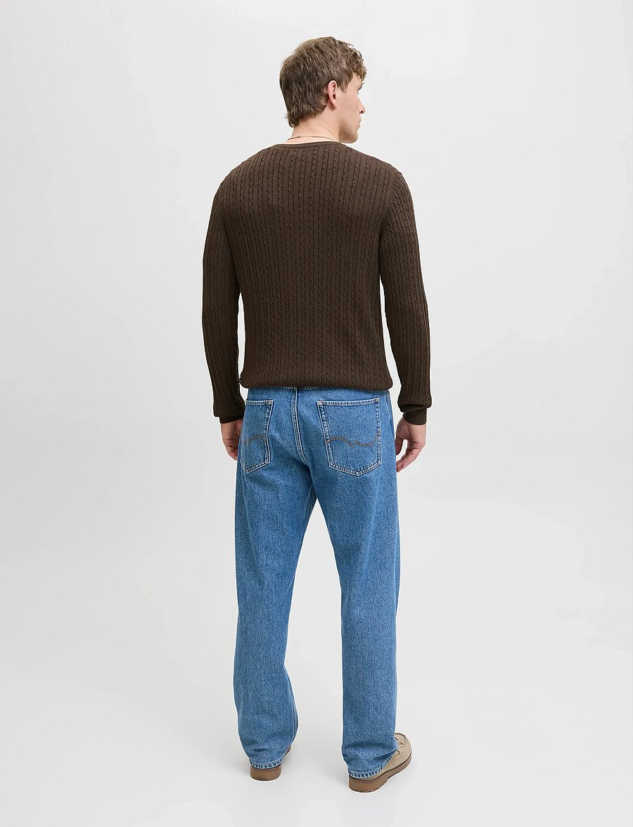 Jack & Jones - JJEEMIL KNIT CABLE CREW NECK NOOS - rundhals - mulch - 2