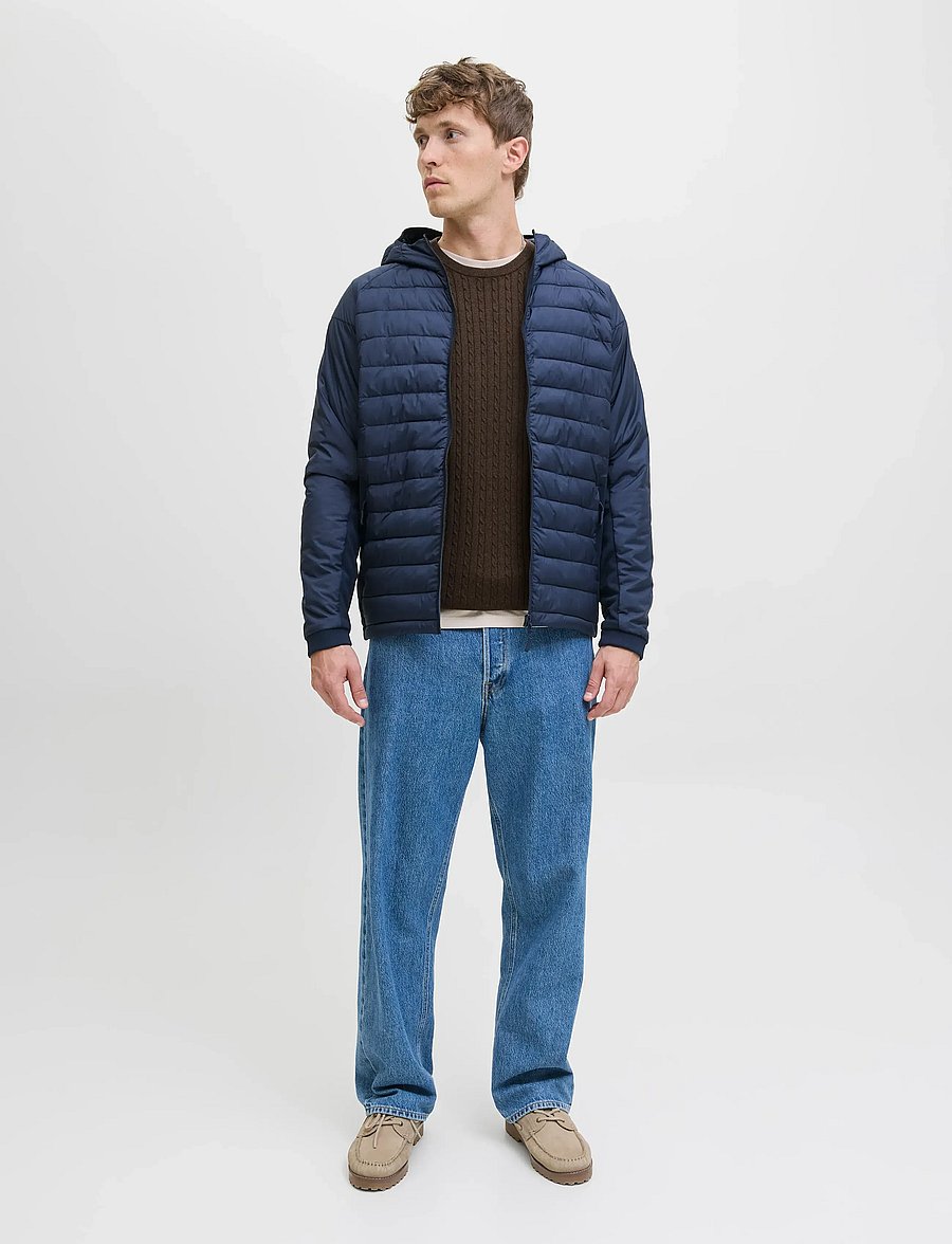 Jack & Jones - JJEEMIL KNIT CABLE CREW NECK NOOS - rundhals - mulch - 4