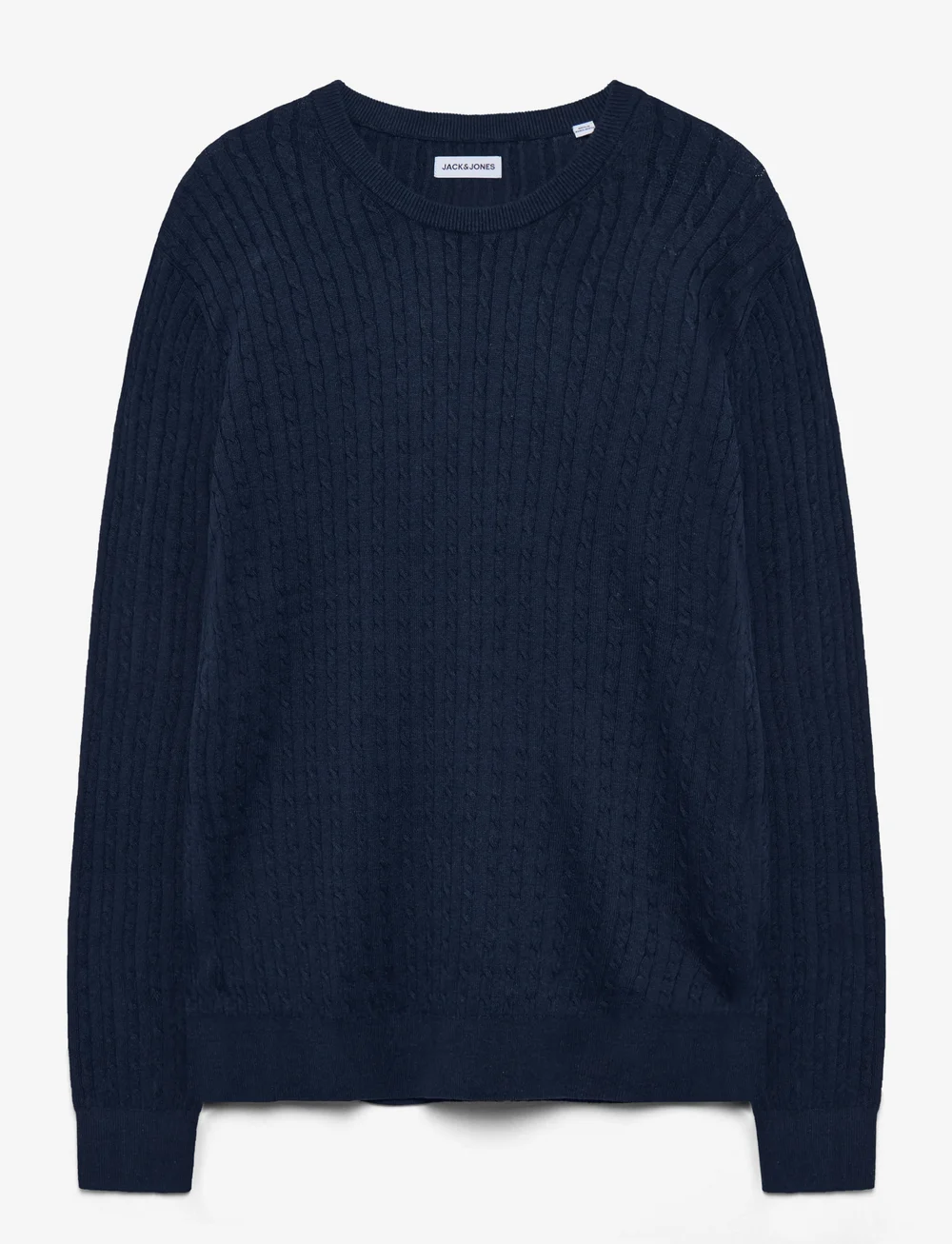 Jack & Jones - JJEEMIL KNIT CABLE CREW NECK NOOS - rundhalsad - navy blazer - 1