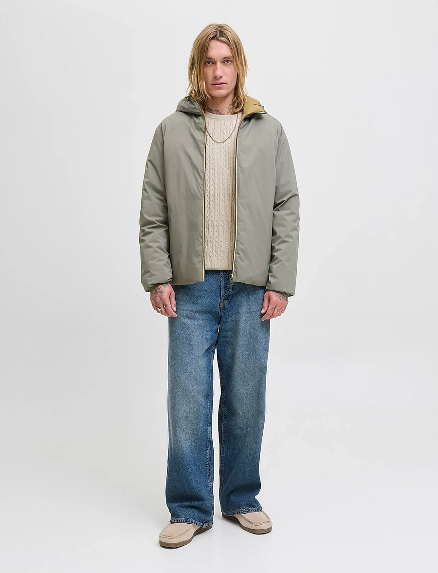 Jack & Jones - JJEEMIL KNIT CABLE CREW NECK NOOS - rundhalsad - oatmeal - 3