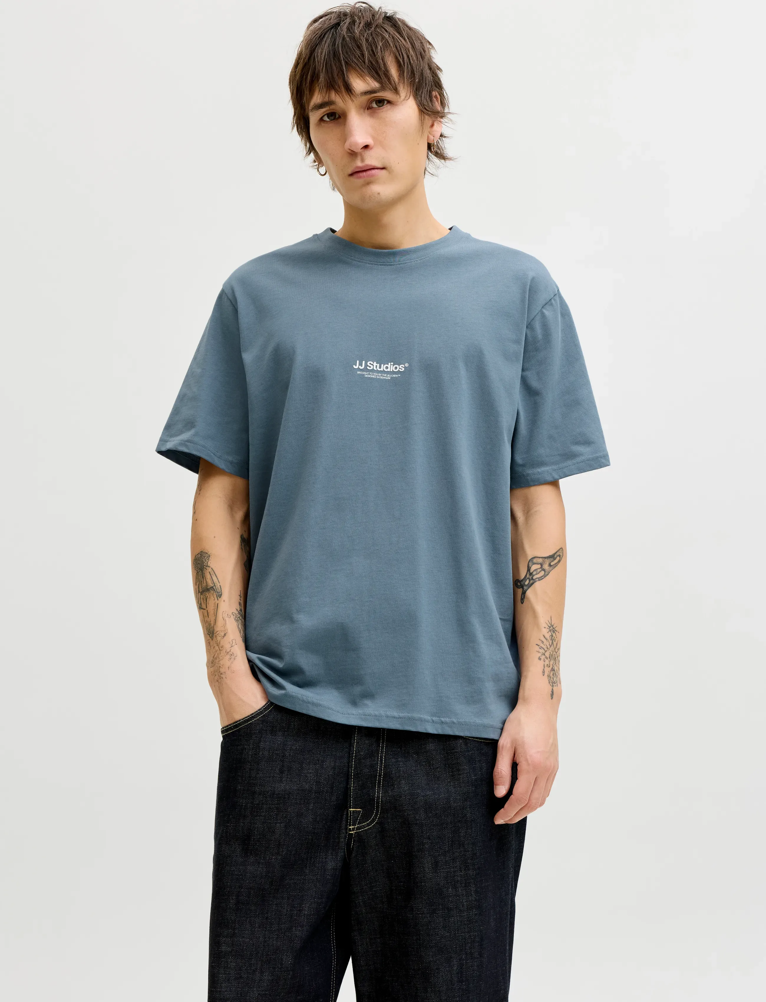Jack & Jones JJESOHO TEE SS CREW NECK NOOS - T-shirts - BLUE MIRAGE / blue