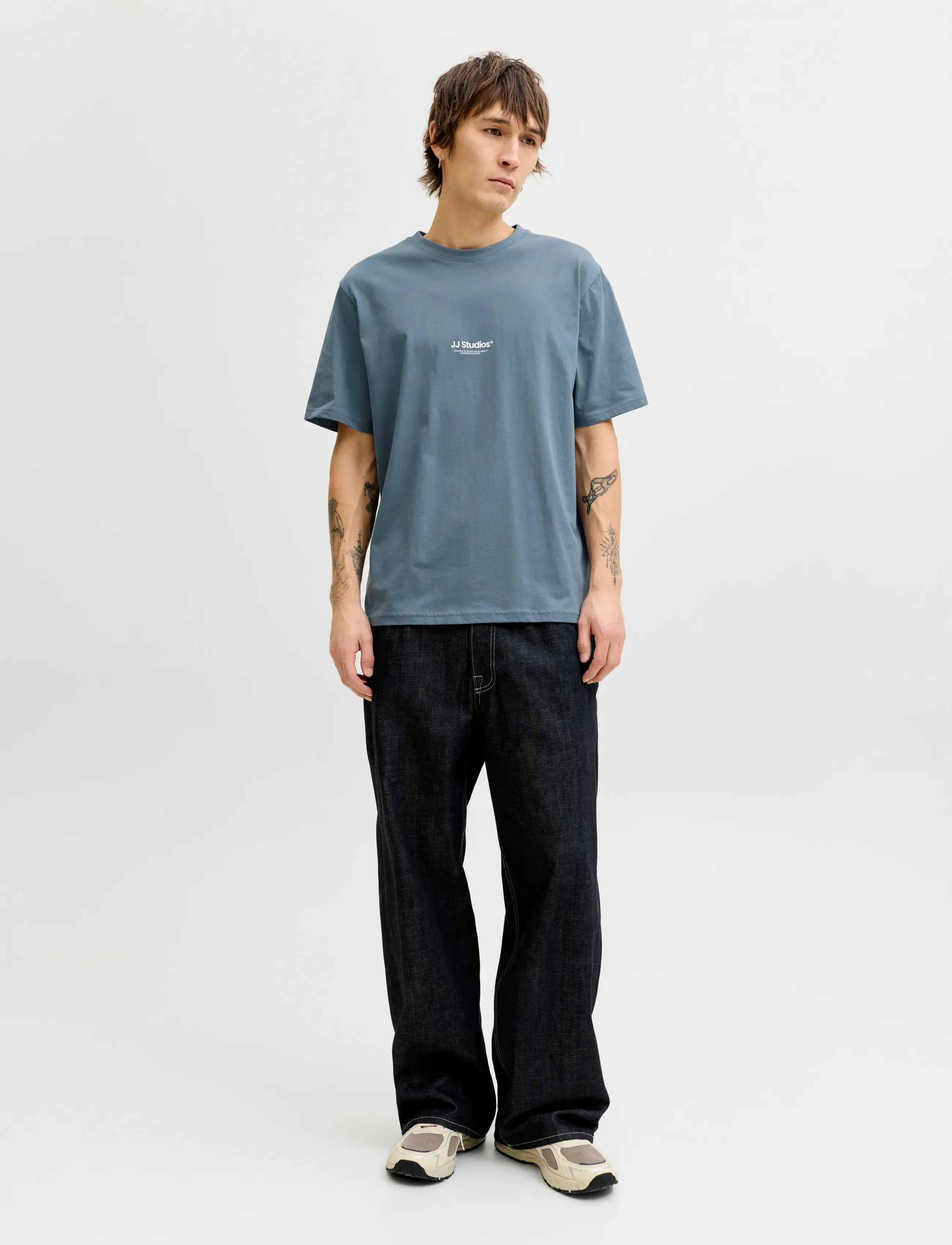 Jack & Jones - JJESOHO TEE SS CREW NECK NOOS - short-sleeved t-shirts - blue mirage - 3