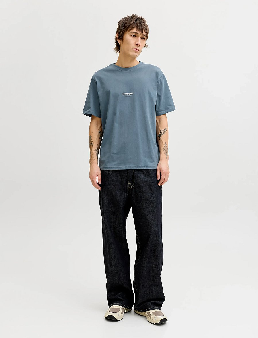 Jack & Jones - JJESOHO TEE SS CREW NECK NOOS - kurzärmelig - blue mirage - 3