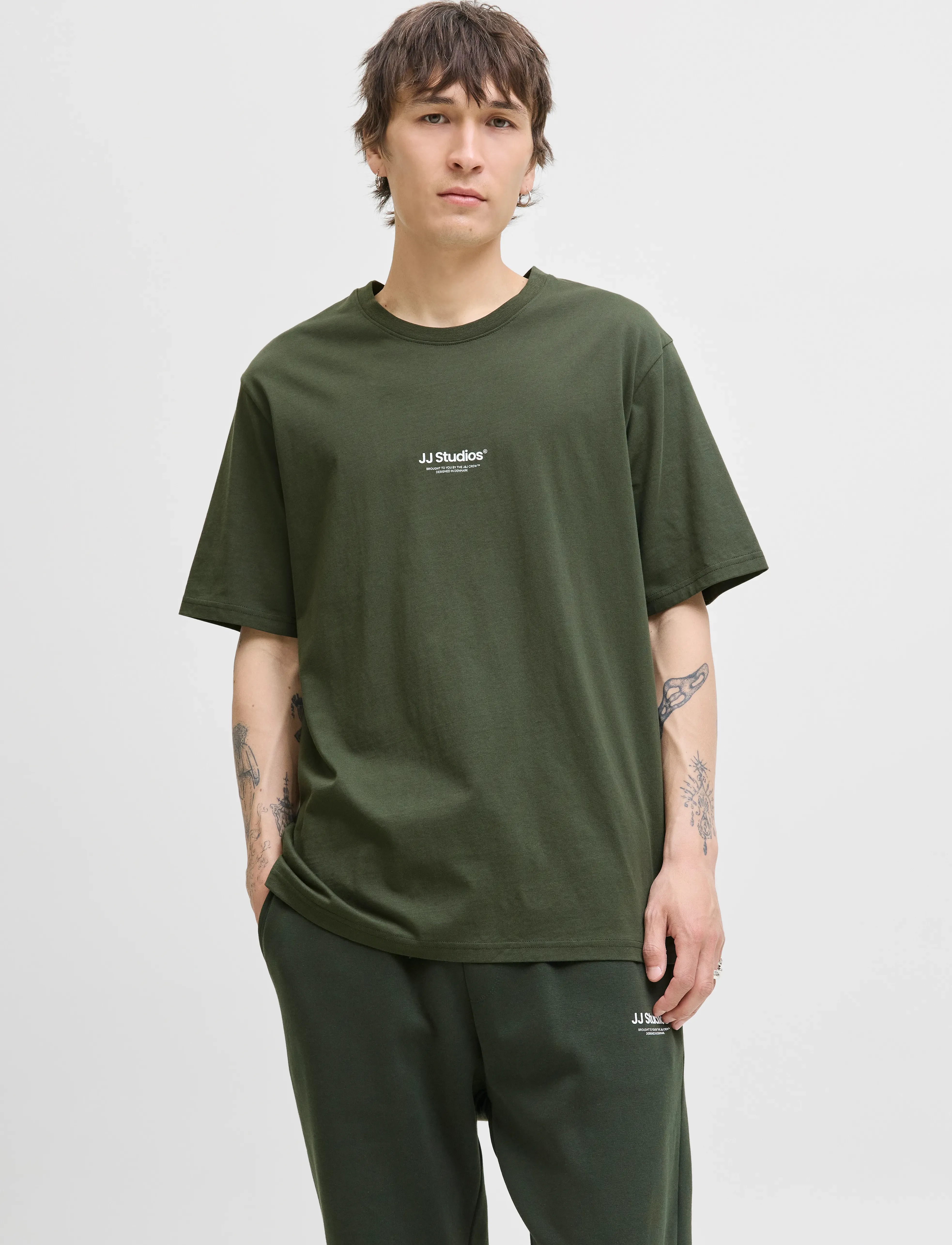 Jack & Jones JJESOHO TEE SS CREW NECK NOOS - Tøj - DUFFEL BAG / green
