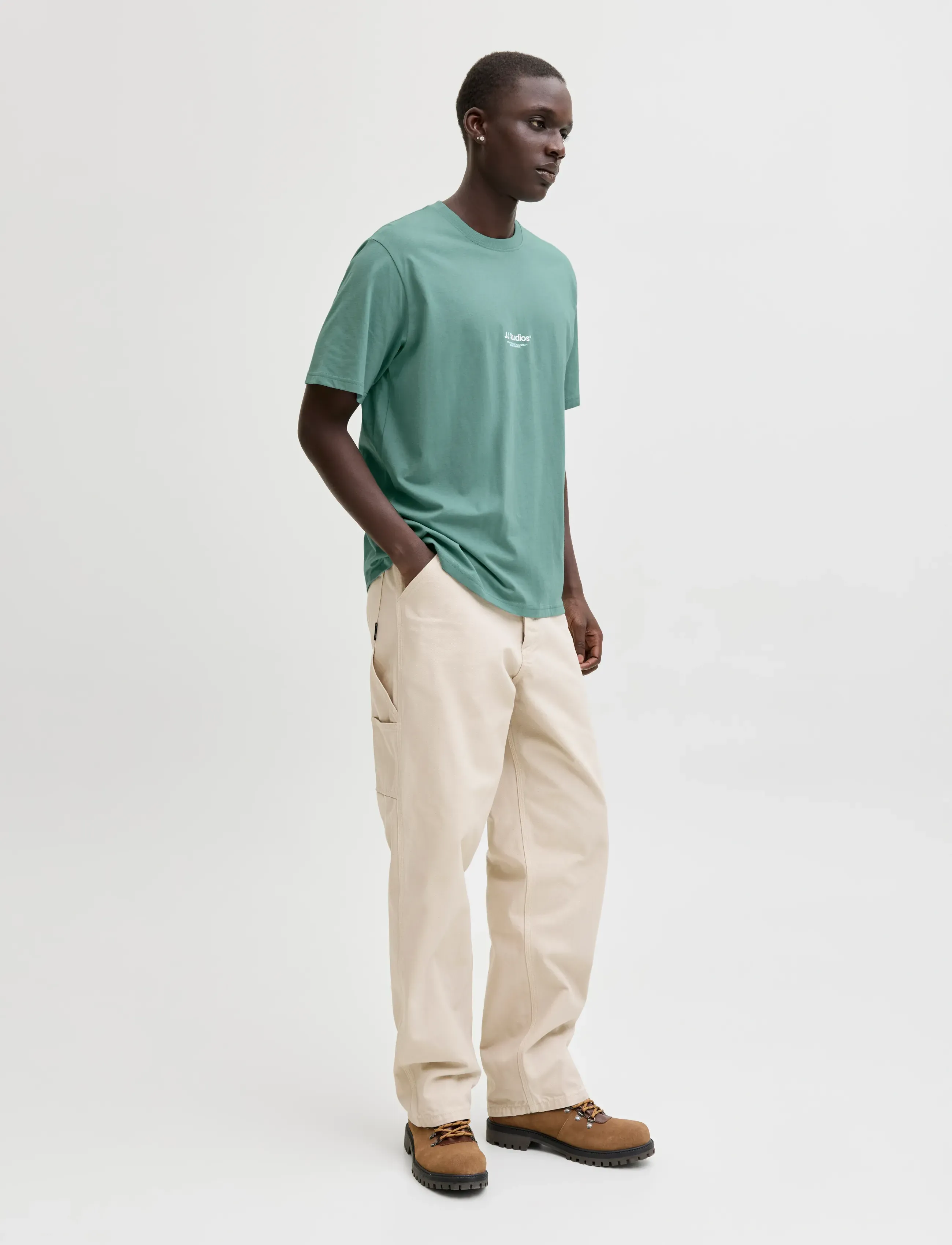 Jack & Jones - JJESOHO TEE SS CREW NECK NOOS - short-sleeved t-shirts - mineral blue - 3