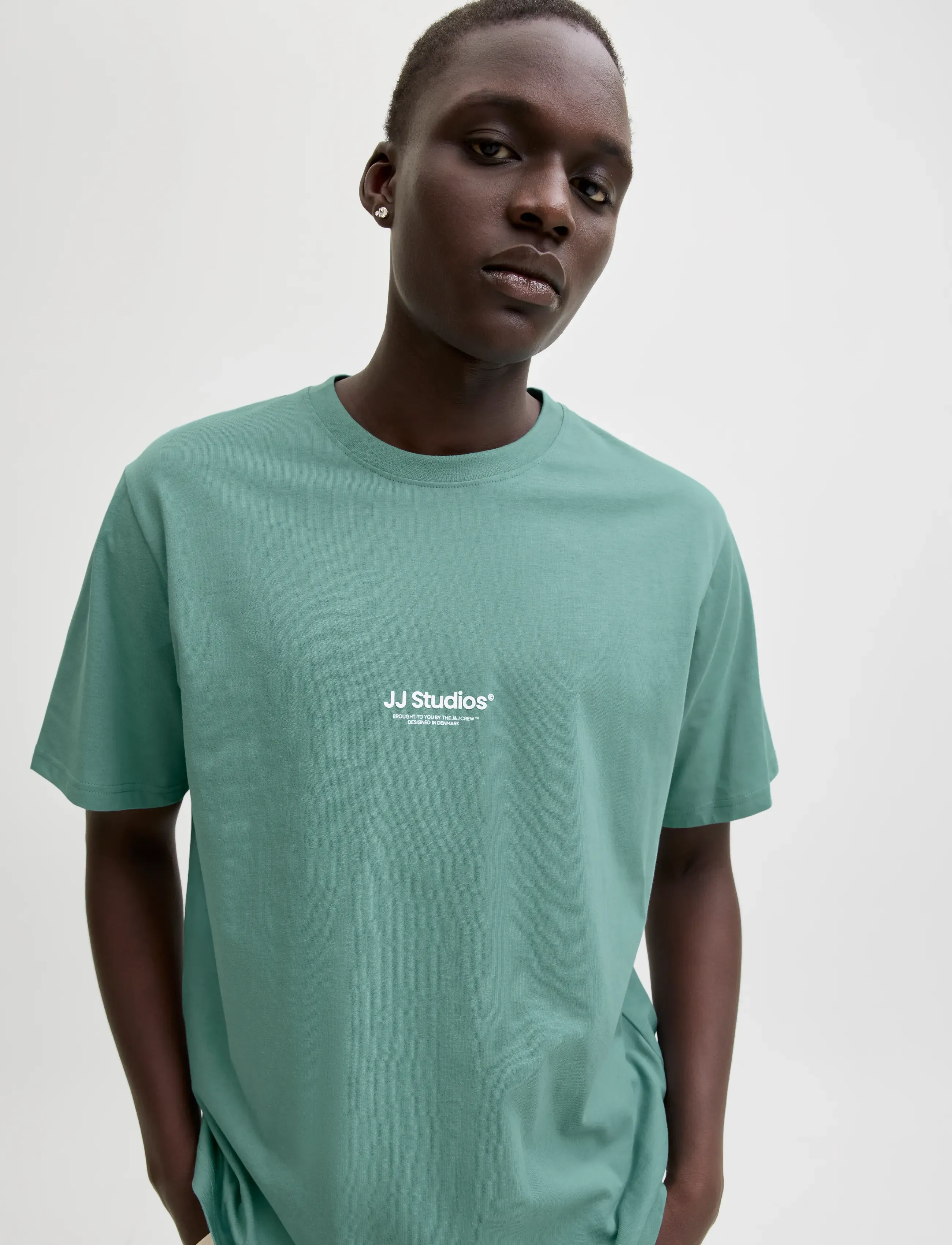 Jack & Jones - JJESOHO TEE SS CREW NECK NOOS - short-sleeved t-shirts - mineral blue - 5