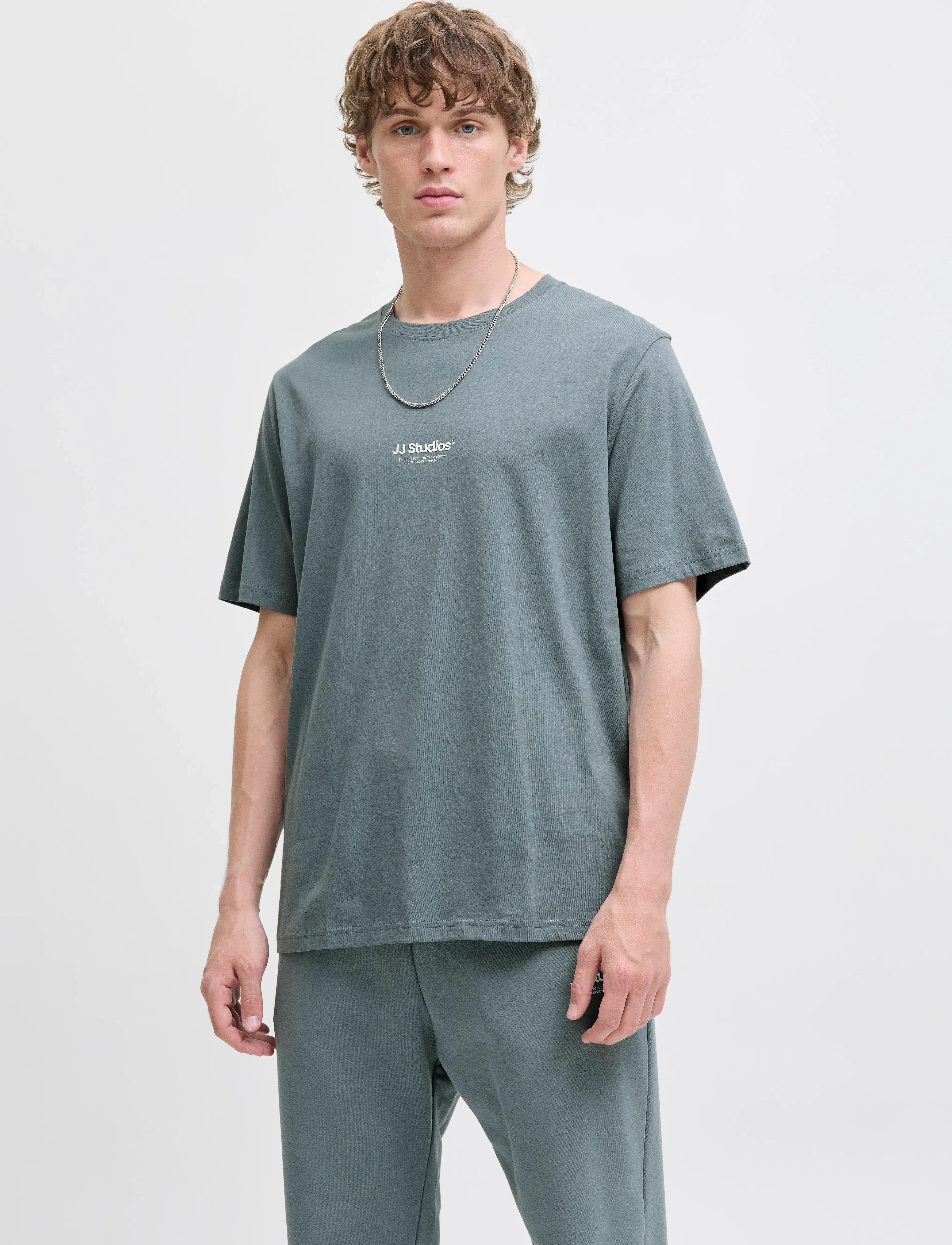 Jack & Jones - JJESOHO TEE SS CREW NECK NOOS - kurzärmelig - stormy weather - 0