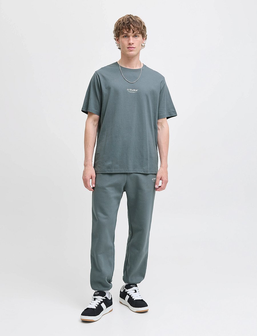 Jack & Jones - JJESOHO TEE SS CREW NECK NOOS - lühikeste varrukatega t-särgid - stormy weather - 4