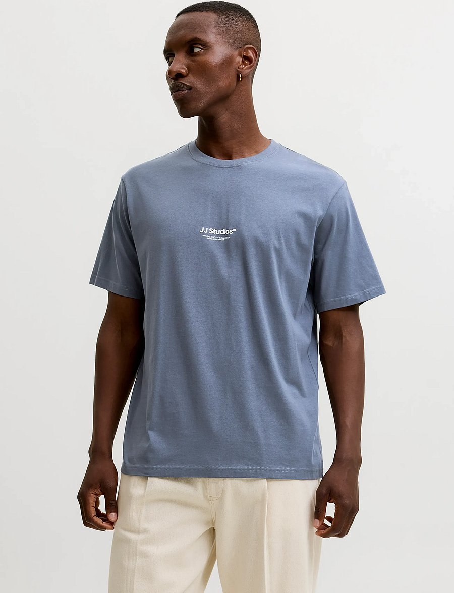 Jack & Jones - JJESOHO TEE SS CREW NECK NOOS - lühikeste varrukatega t-särgid - turbulence - 0