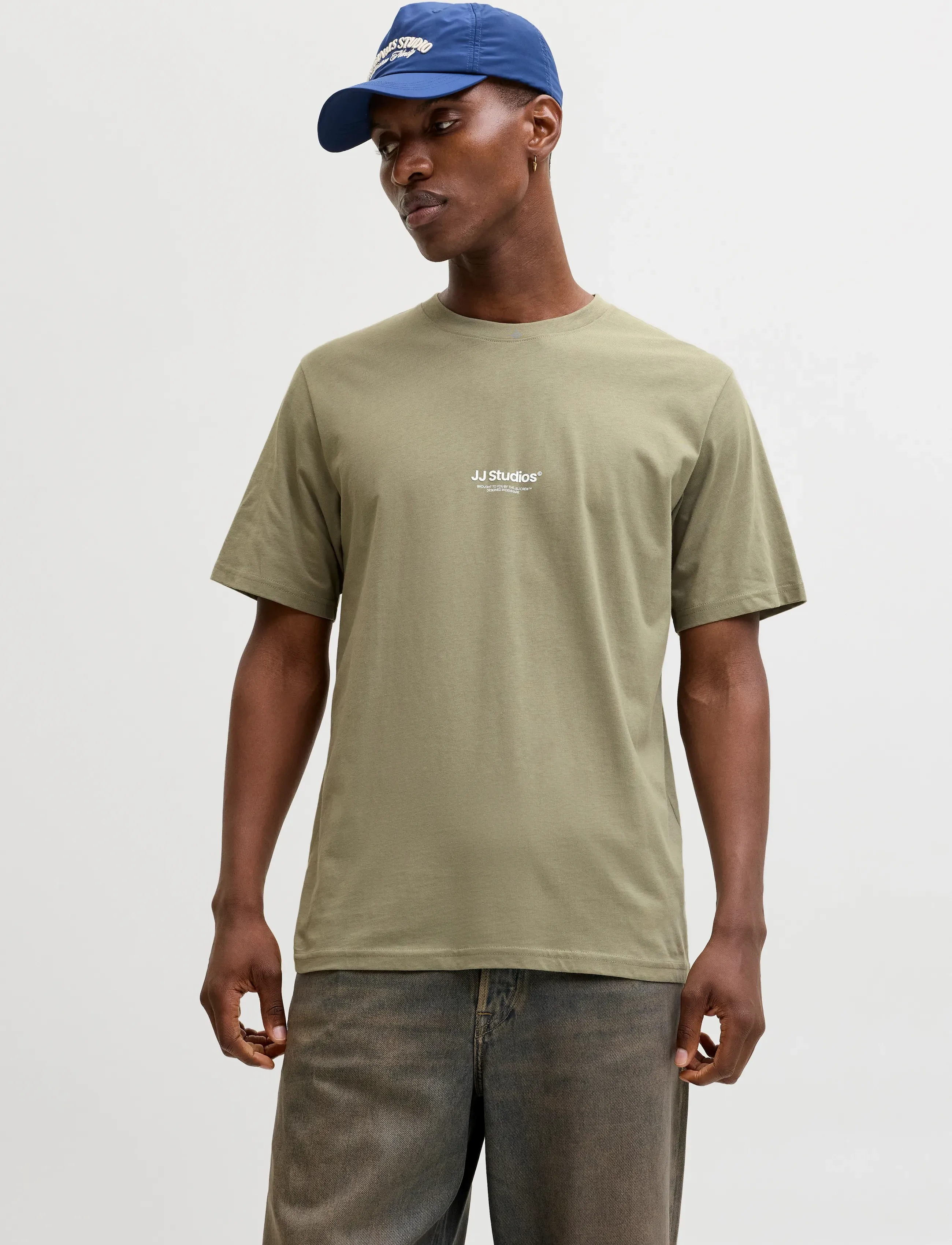 Jack & Jones JJESOHO TEE SS CREW NECK NOOS - Tøj - VETIVER / khaki/green