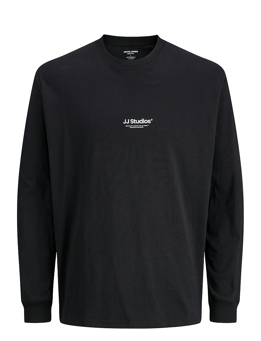 Jack & Jones - JJESOHO TEE LS CREW NECK NOOS - langärmelige t-shirts - black - 1