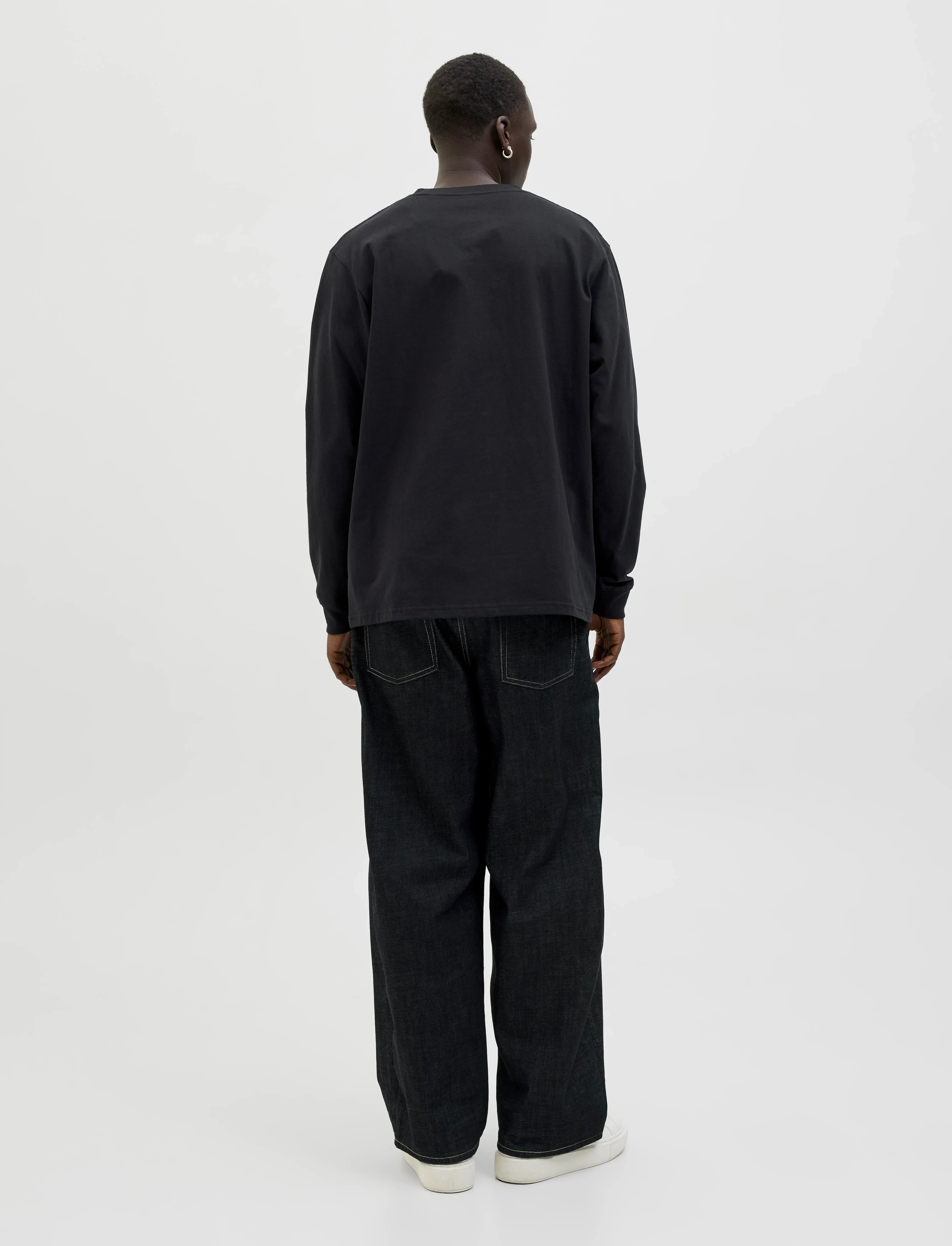 Jack & Jones - JJESOHO TEE LS CREW NECK NOOS - langærmede t-shirts - black - 2