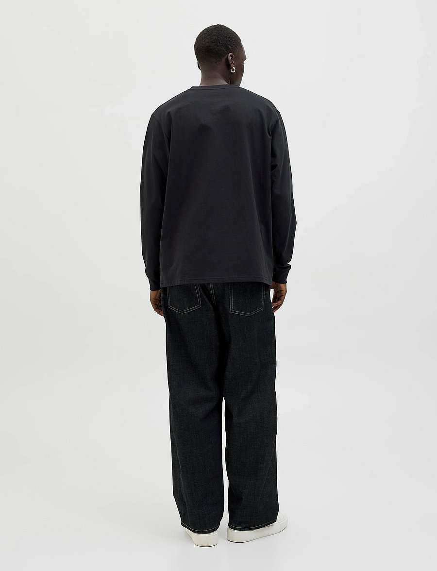 Jack & Jones - JJESOHO TEE LS CREW NECK NOOS - langärmelige t-shirts - black - 2