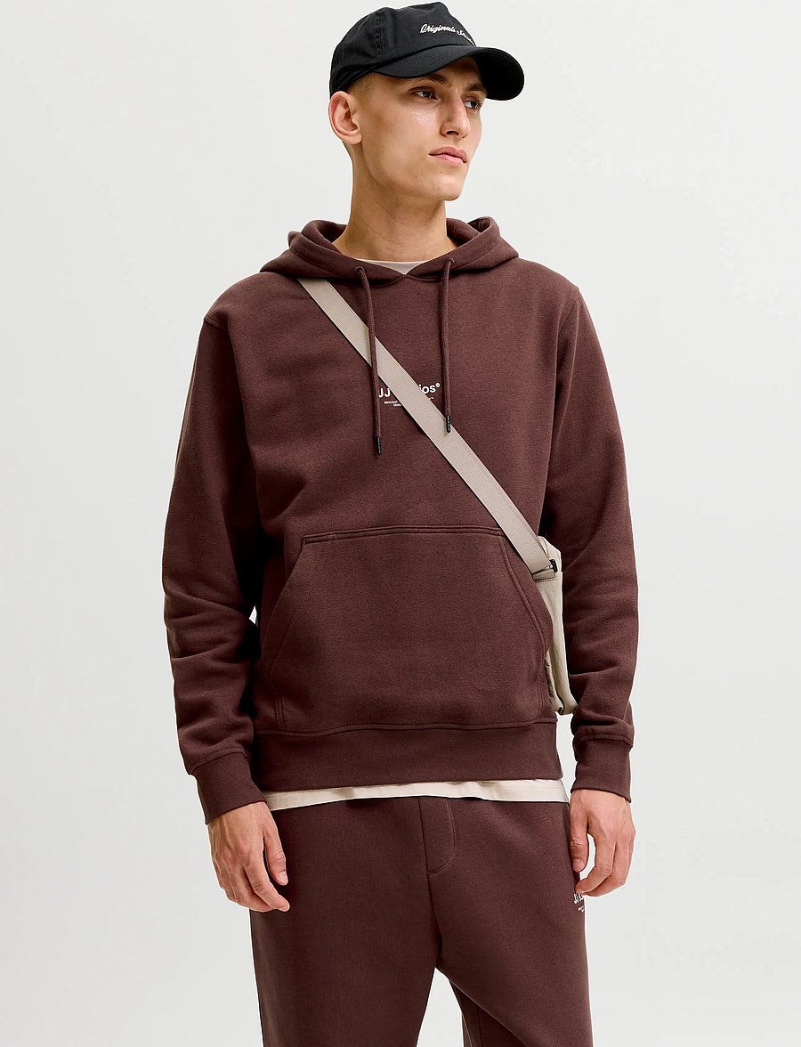 Jack & Jones - JJESOHO SWEAT HOOD NOOS - kapuzenpullover - bitter chocolate - 0