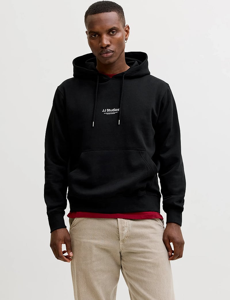 Jack & Jones - JJESOHO SWEAT HOOD NOOS - kapuzenpullover - black - 0