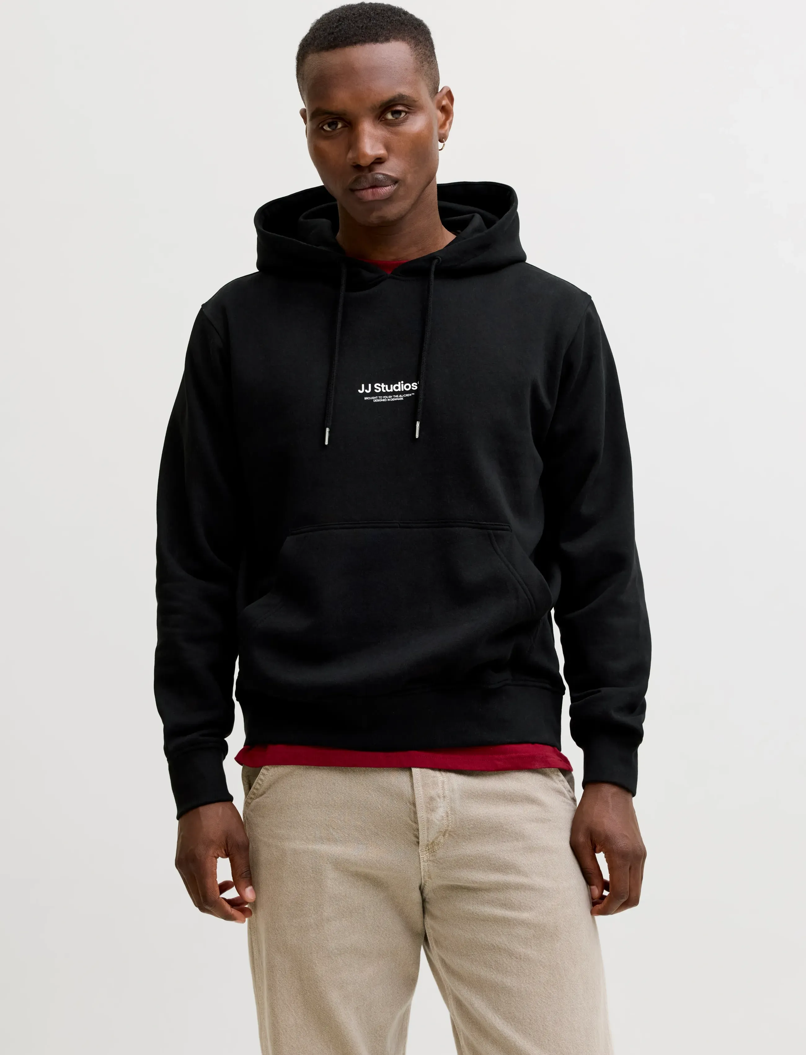 Jack & Jones JJESOHO SWEAT HOOD NOOS - Kapuzenpullover - BLACK / black