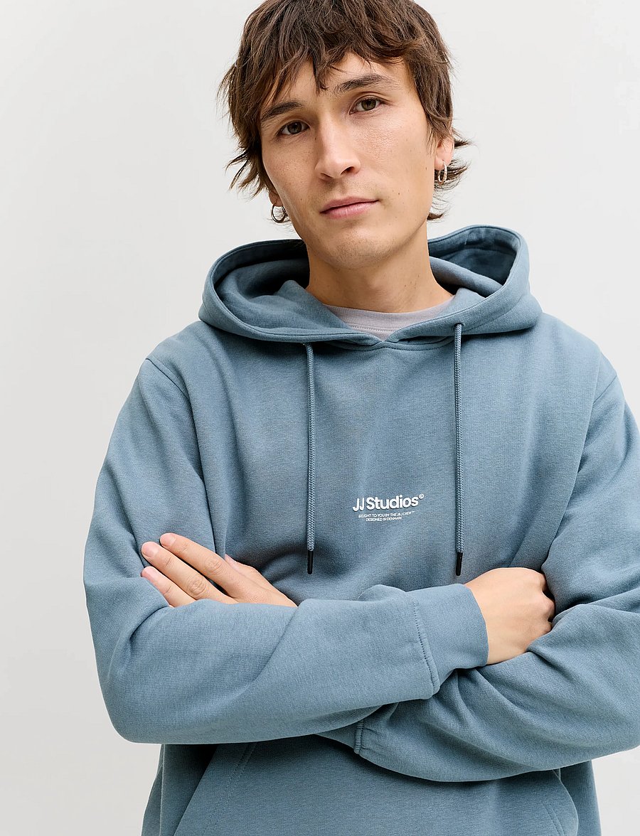 Jack & Jones - JJESOHO SWEAT HOOD NOOS - kapuzenpullover - blue mirage - 5