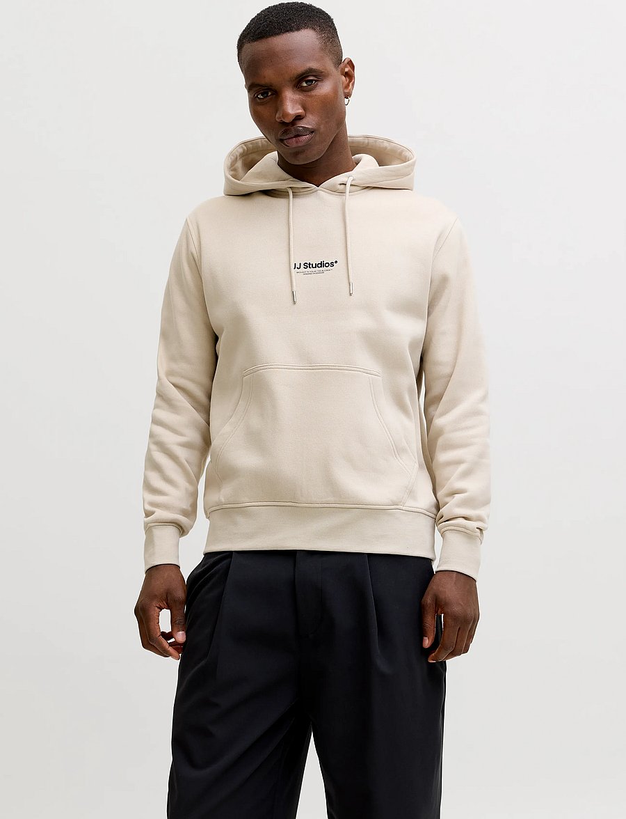 Jack & Jones - JJESOHO SWEAT HOOD NOOS - kapuzenpullover - moonbeam - 0