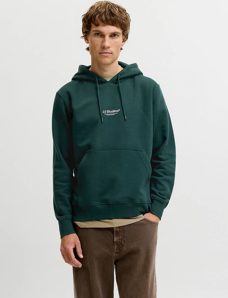 Jack & Jones - JJESOHO SWEAT HOOD NOOS - kapuzenpullover - scarab - 0