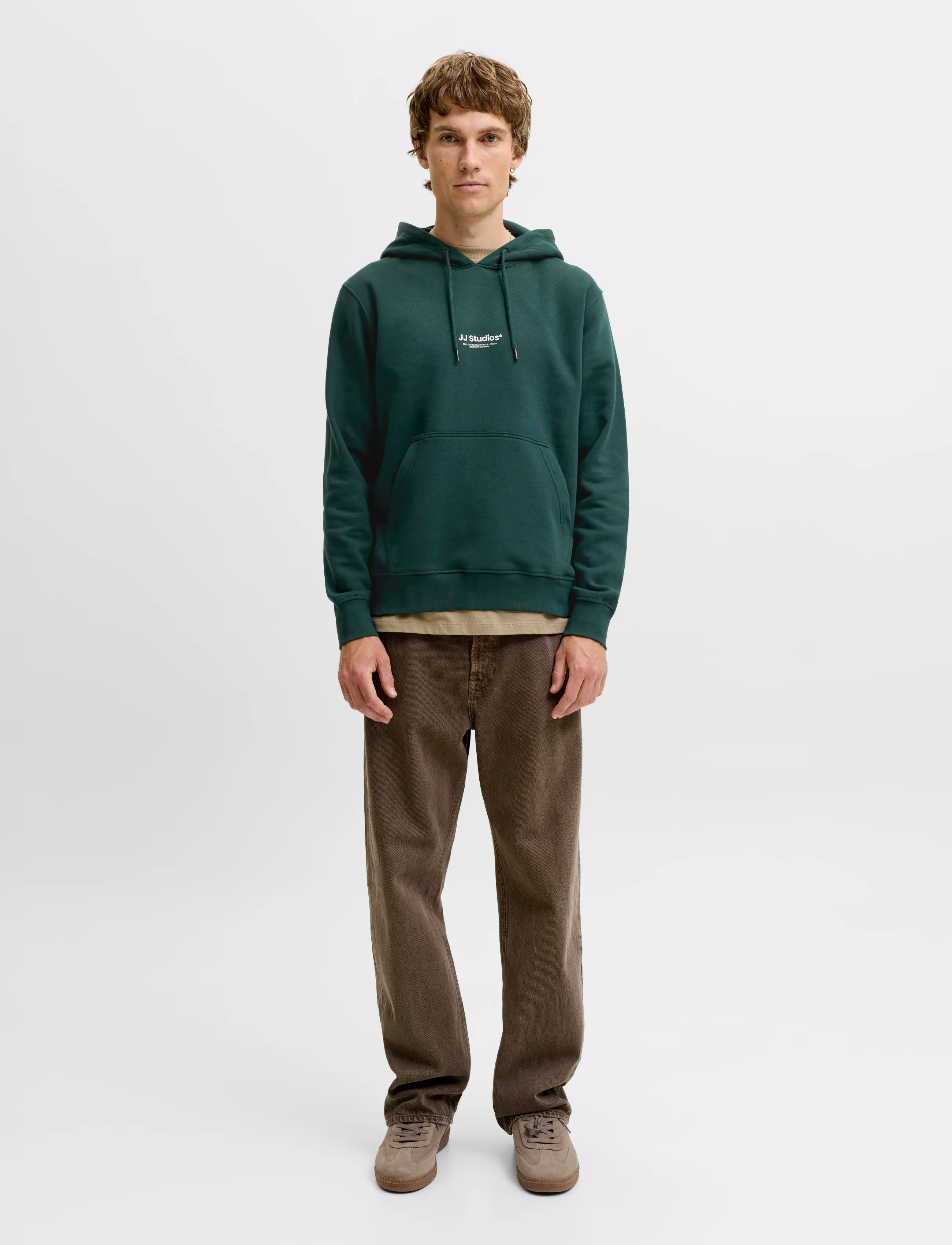 Jack & Jones - JJESOHO SWEAT HOOD NOOS - hoodies - scarab - 3