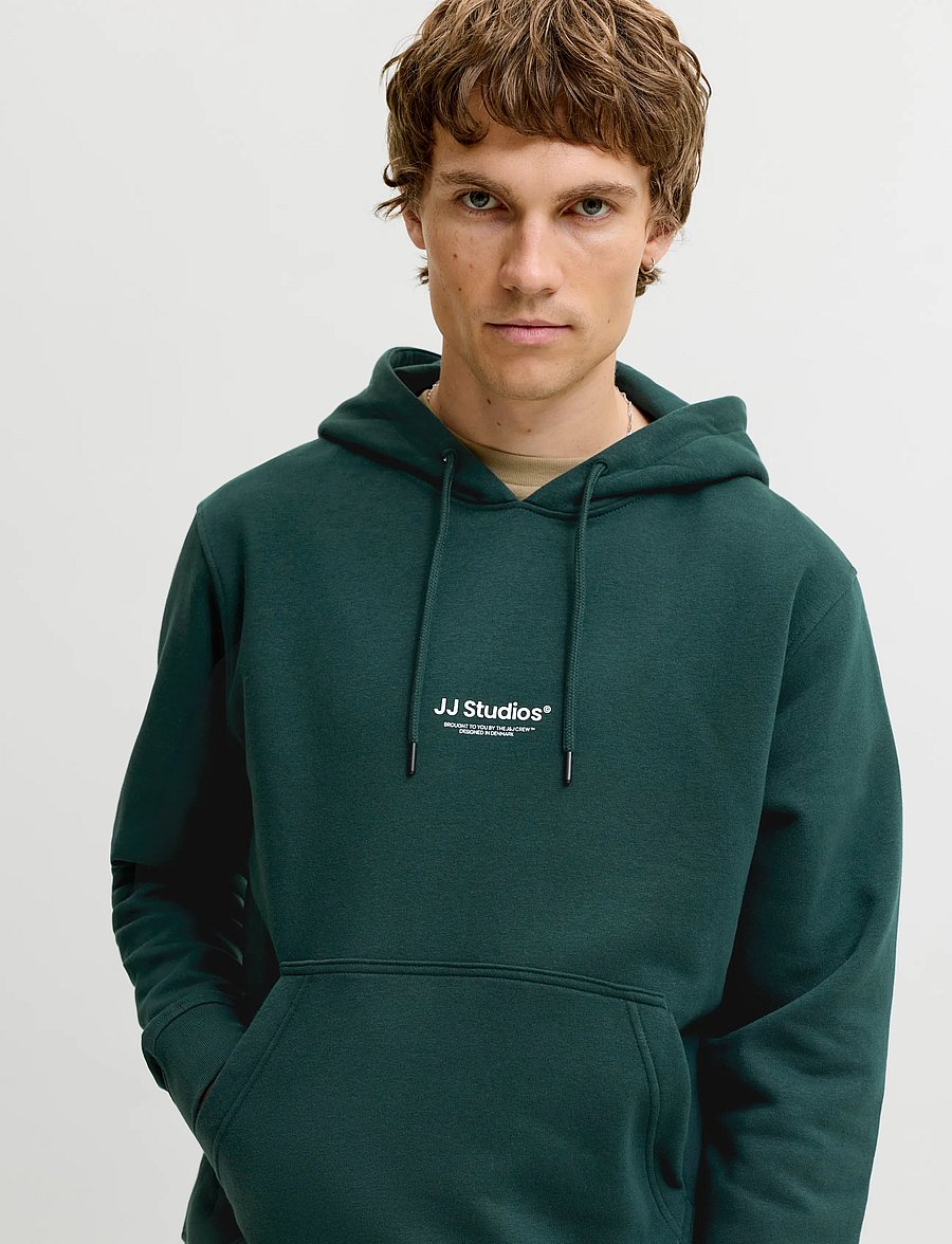 Jack & Jones - JJESOHO SWEAT HOOD NOOS - kapuzenpullover - scarab - 5