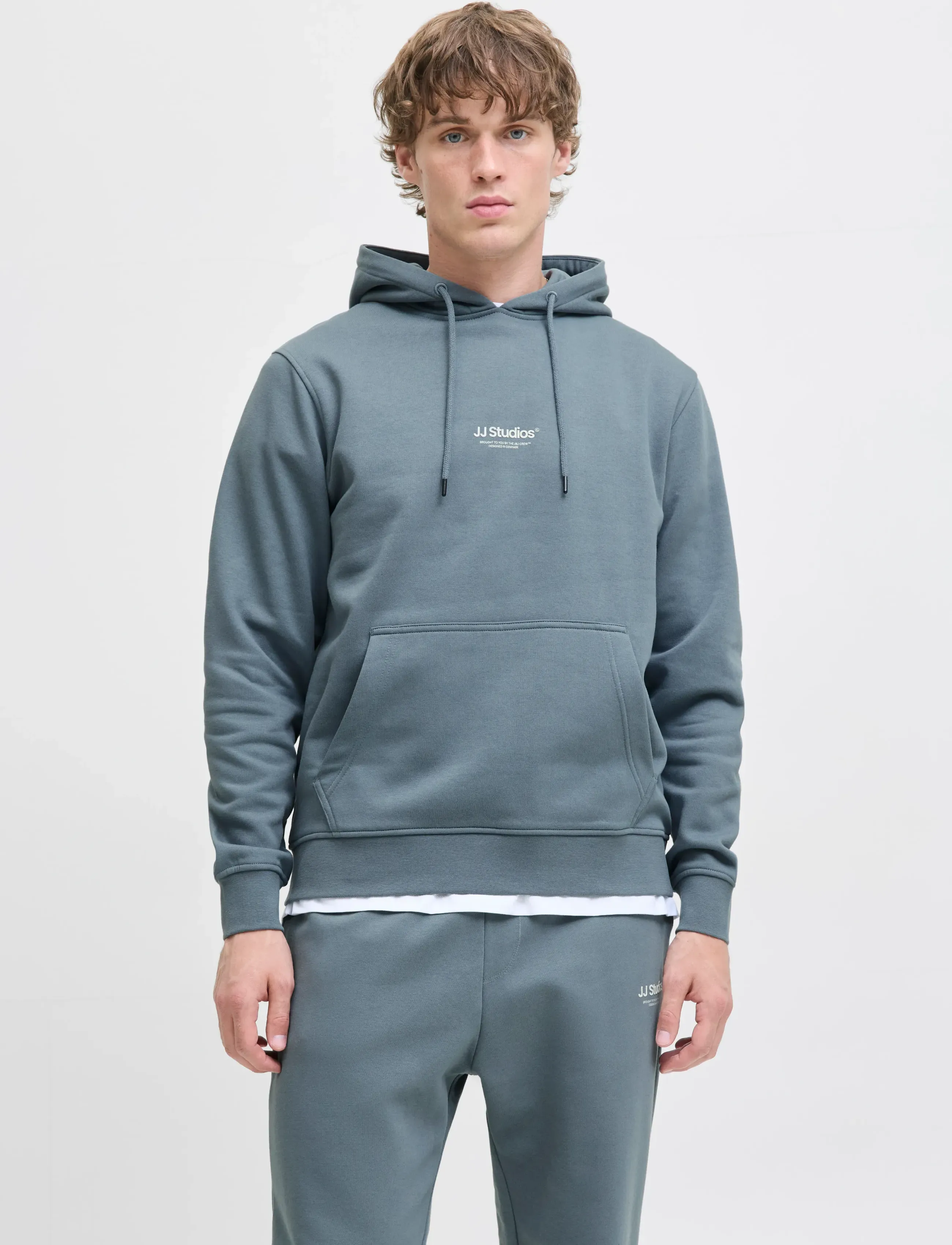 Jack & Jones JJESOHO SWEAT HOOD NOOS - Kapuzenpullover - STORMY WEATHER / blue