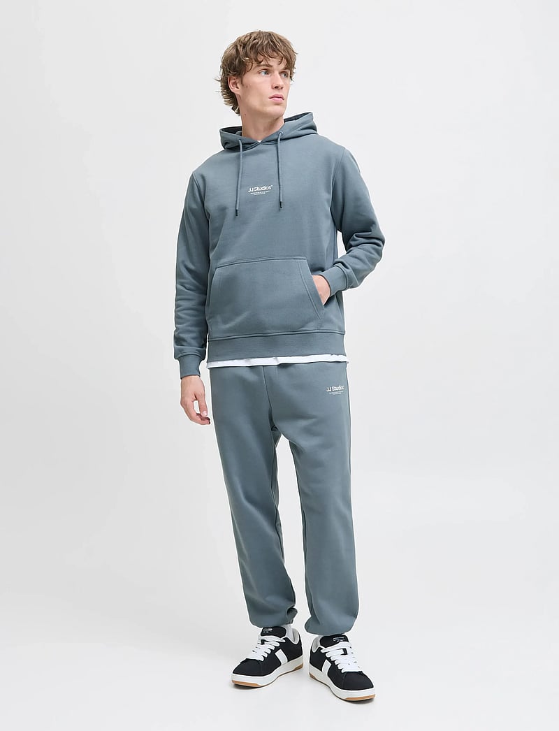 Jack & Jones - JJESOHO SWEAT HOOD NOOS - kapuzenpullover - stormy weather - 3