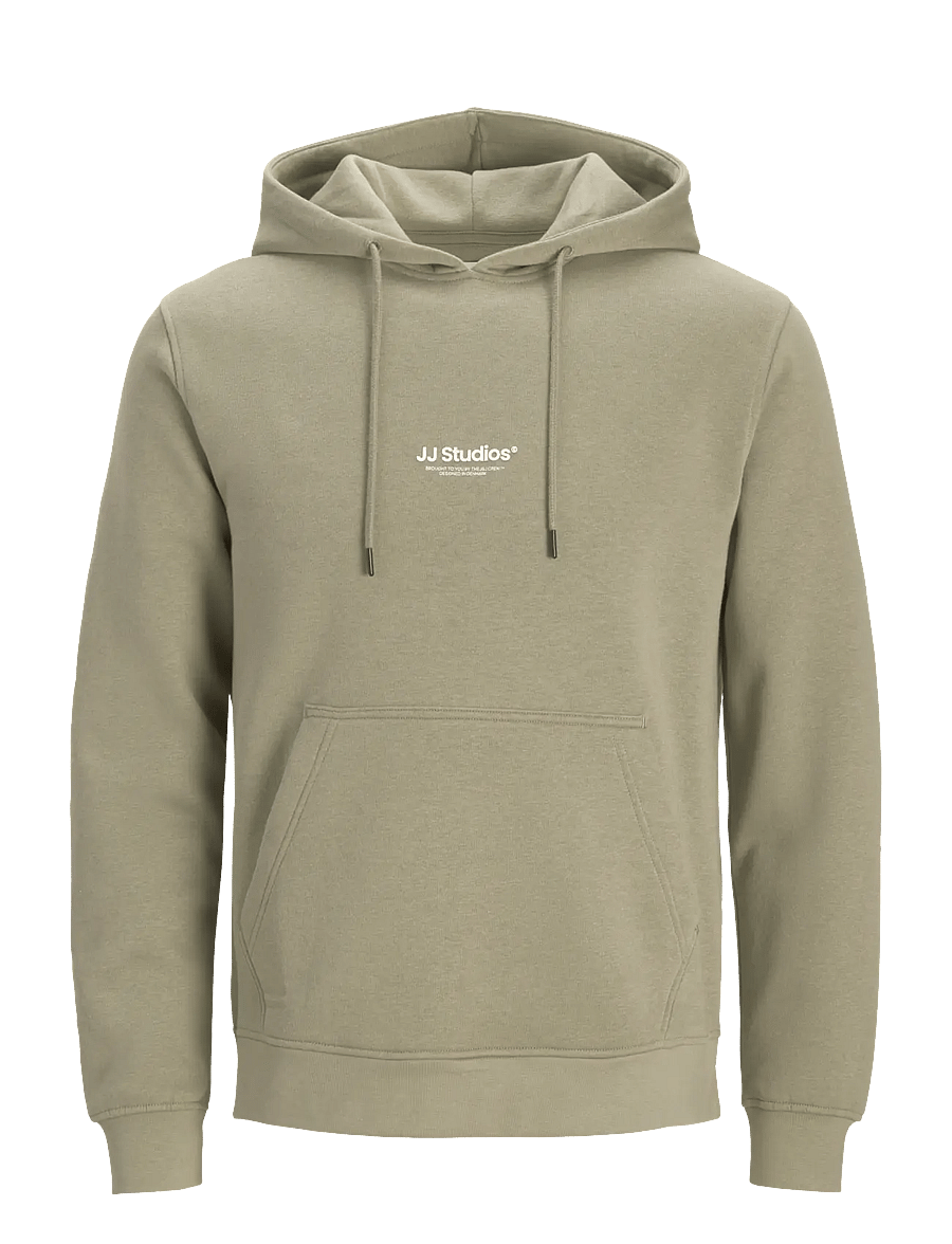 Jack & Jones - JJESOHO SWEAT HOOD NOOS - kapuzenpullover - vetiver - 1