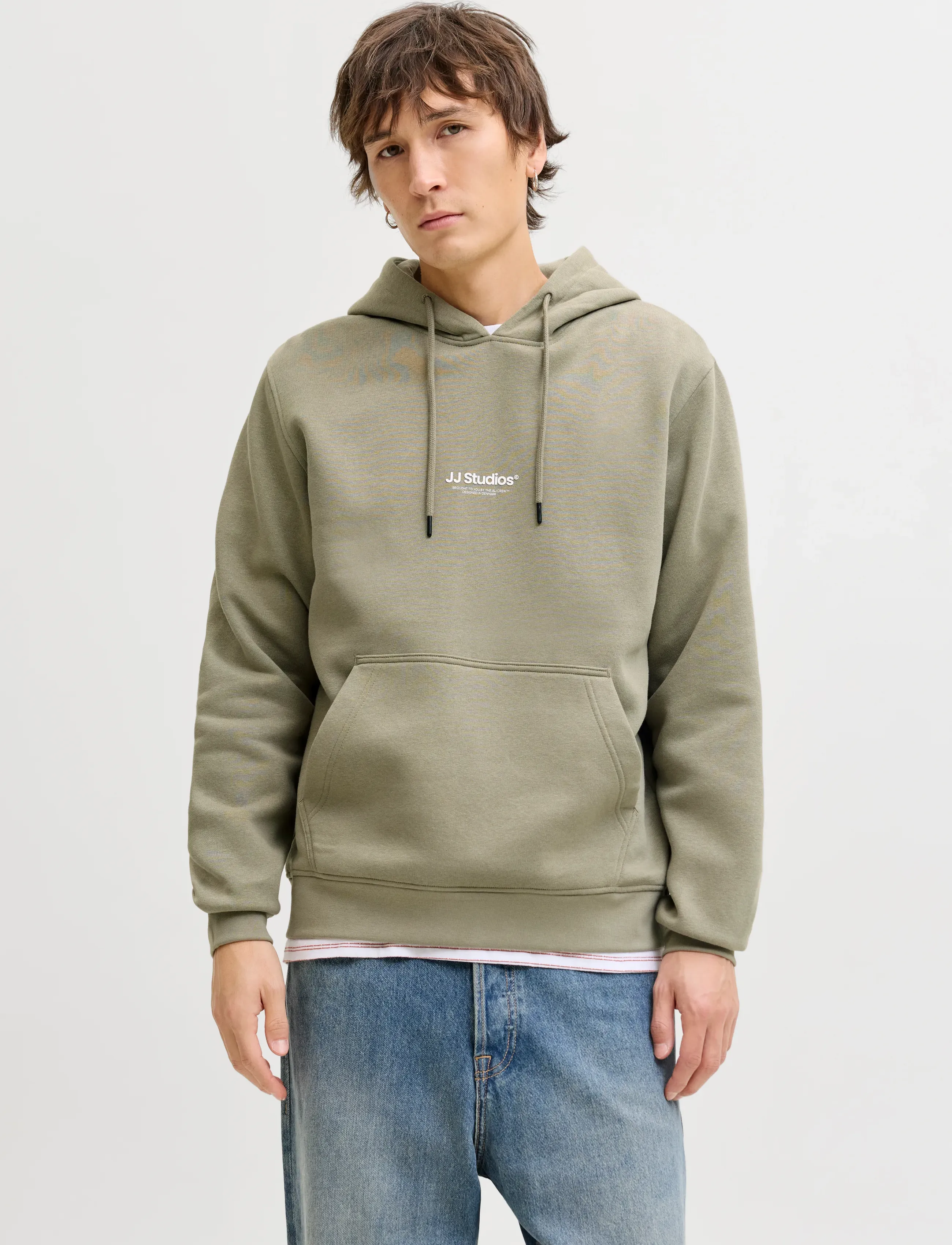 Jack & Jones JJESOHO SWEAT HOOD NOOS - Kapuutsiga dressipluusid - VETIVER / khaki/green