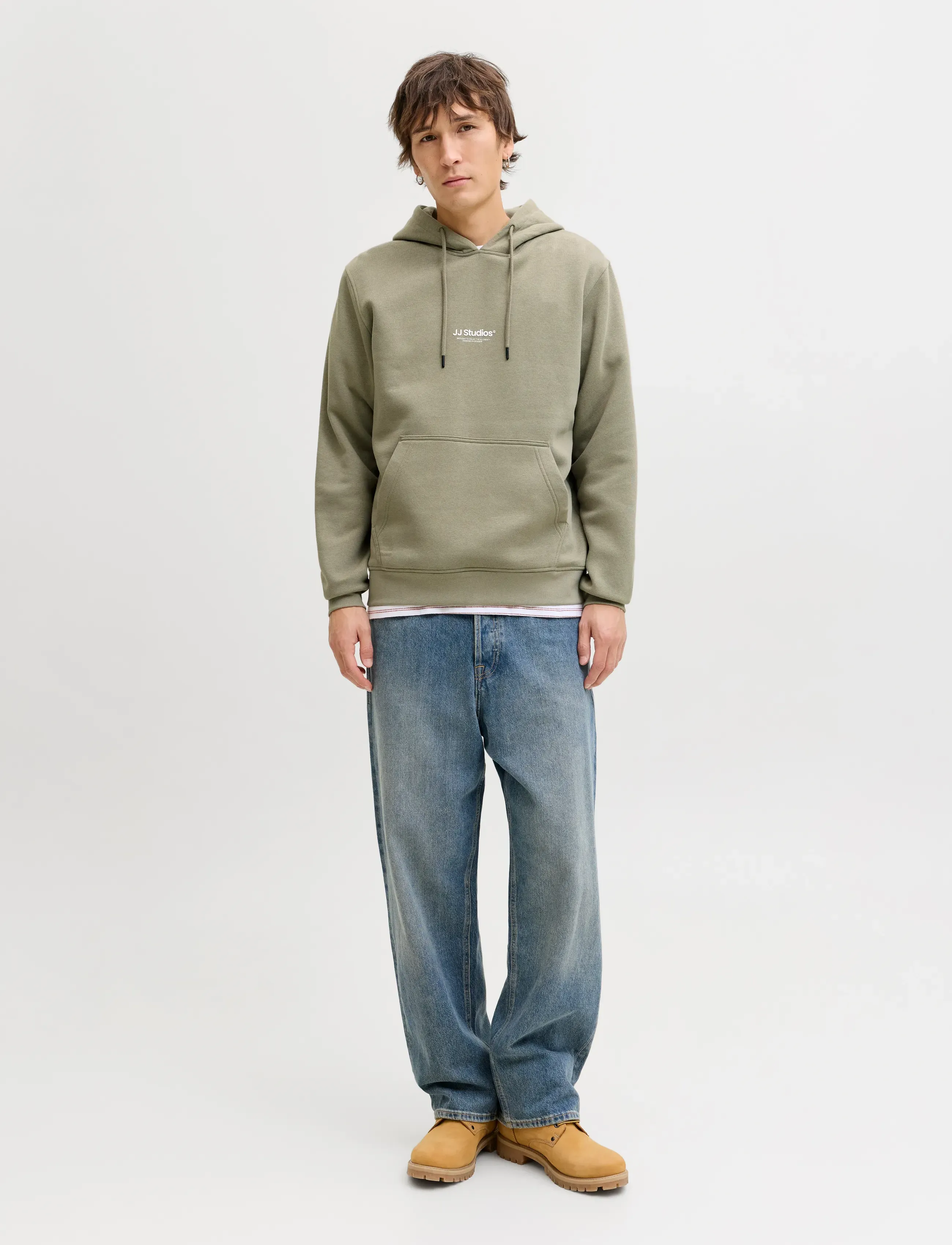 Jack & Jones - JJESOHO SWEAT HOOD NOOS - kapuutsiga dressipluusid - vetiver - 3